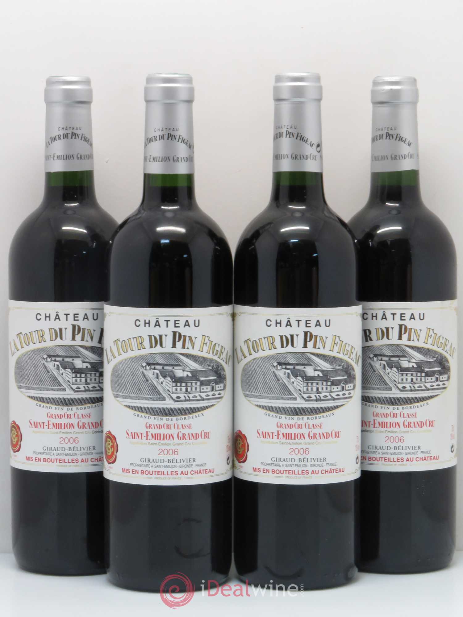 Château la Tour du Pin Figeac 2006 - Lot de 4 bouteilles - 0