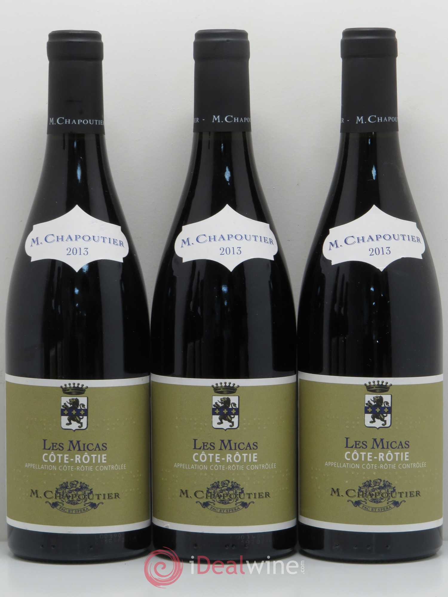 Côte-Rôtie Chapoutier Les Micas Chapoutier 2013 - Posten von 6 Flaschen - 1