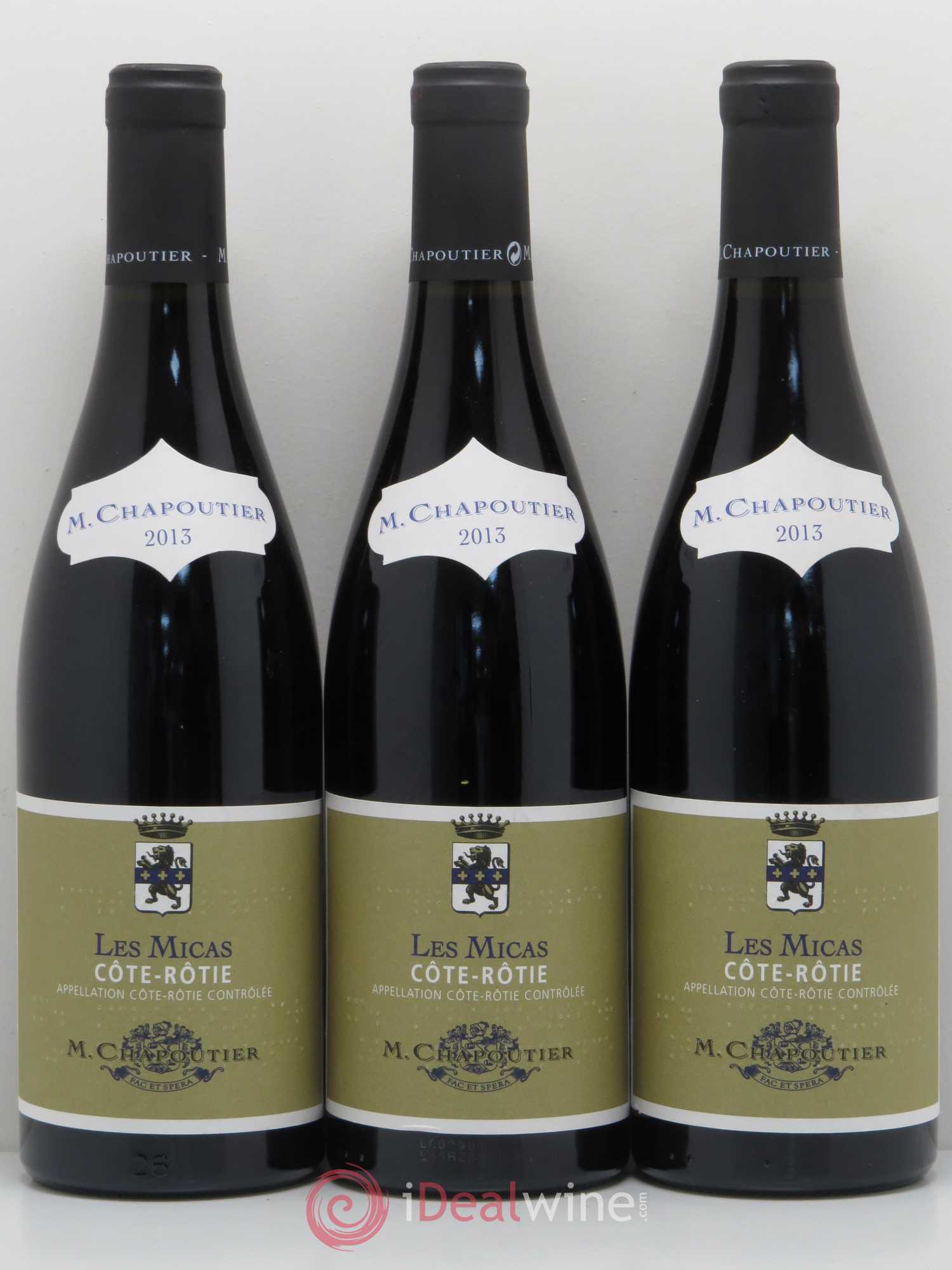 Côte-Rôtie Chapoutier Les Micas Chapoutier 2013 - Posten von 6 Flaschen - 2