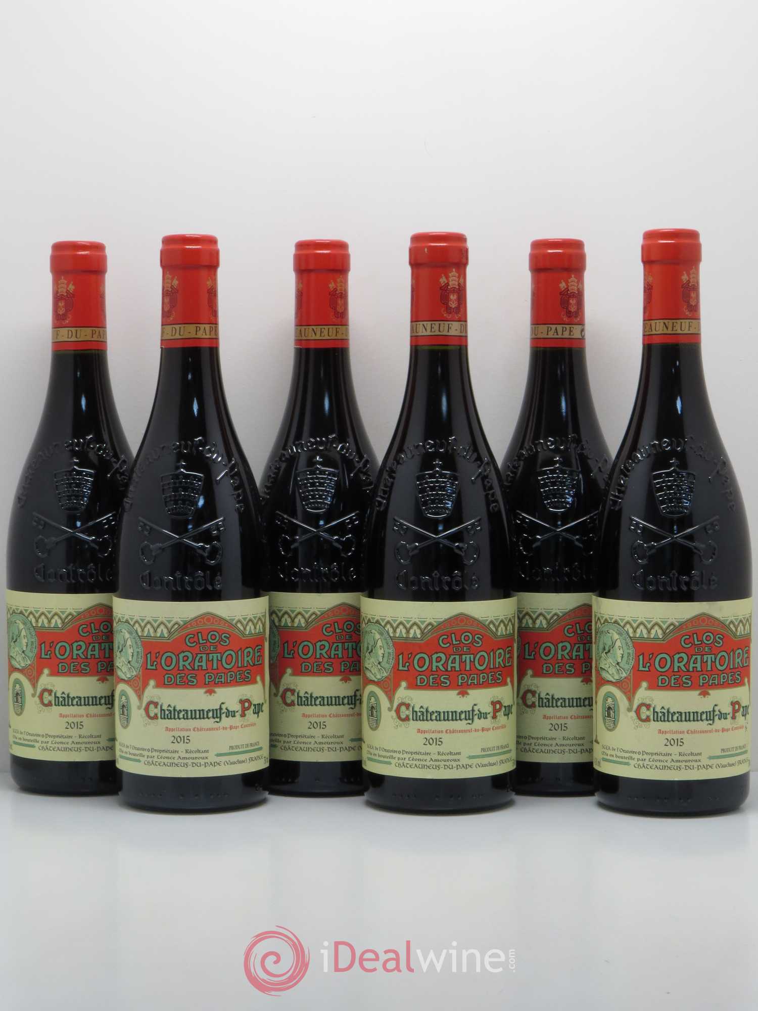 Châteauneuf-du-Pape Clos de l'Oratoire des Papes 2015 - Lot de 6 bouteilles - 0