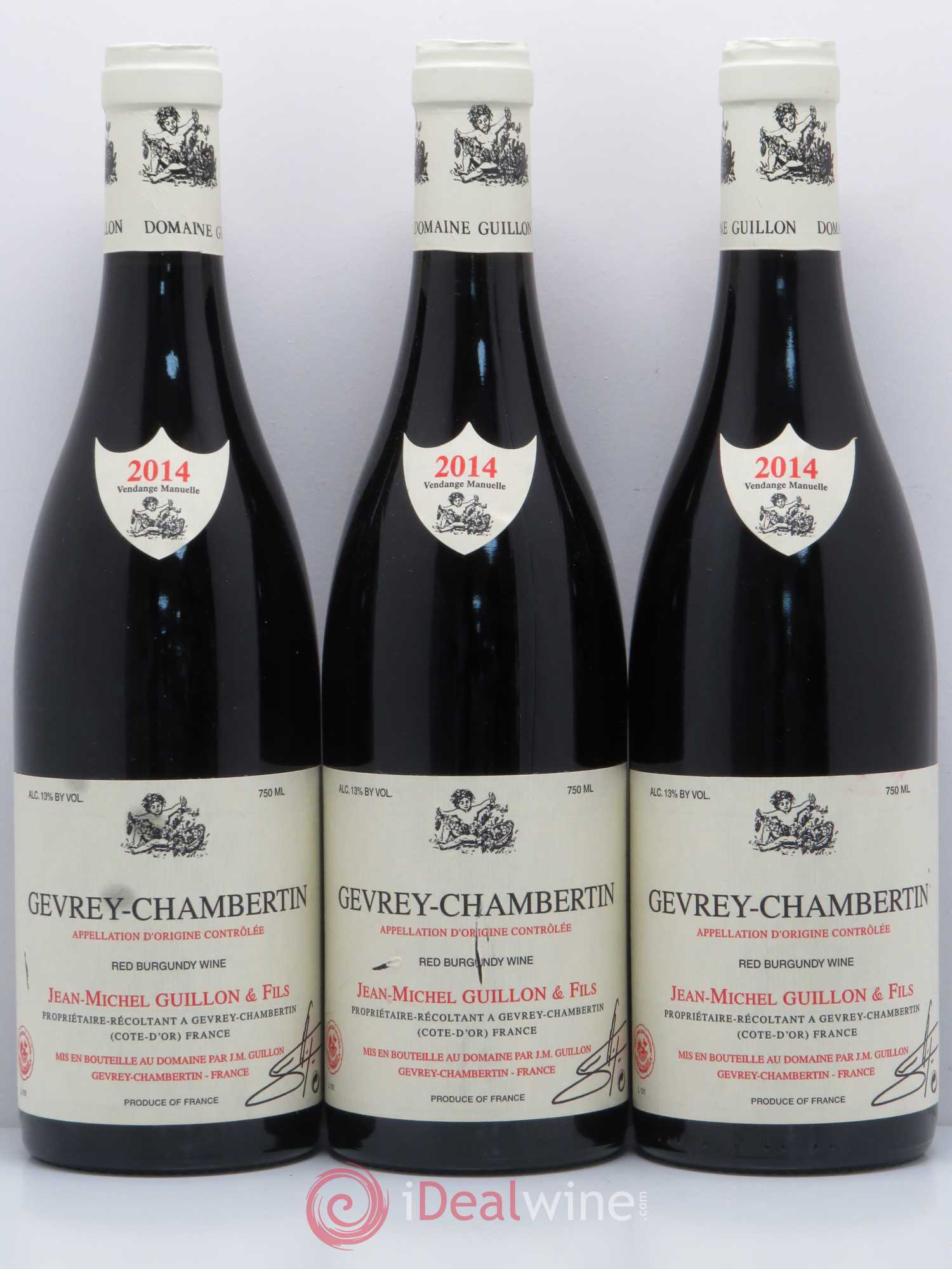 Gevrey-Chambertin Jean Michel Guillon 2014 - Lot de 3 bouteilles - 0
