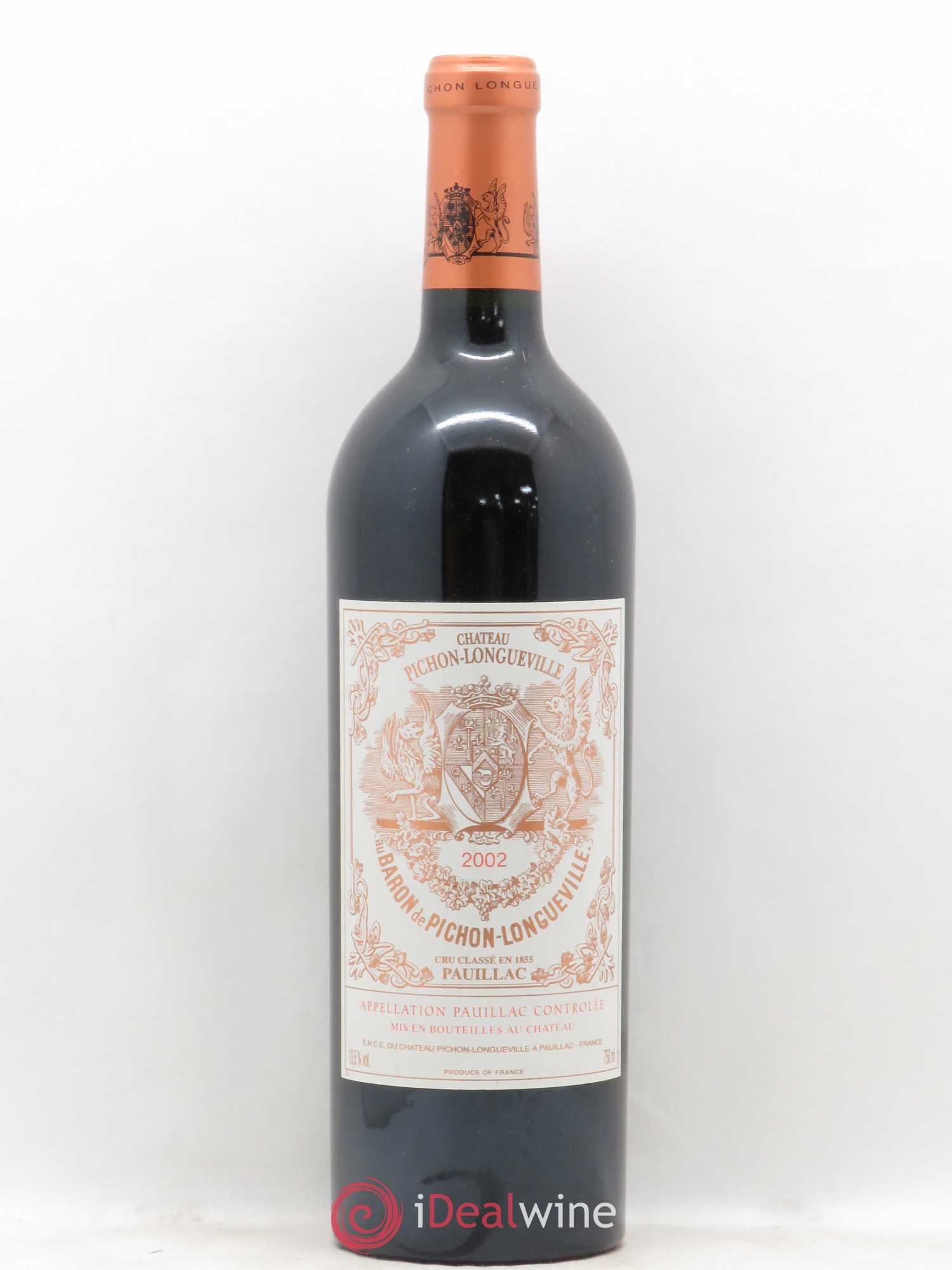 Pichon Longueville Baron 2ème Grand Cru Classé 2002 - Lot de 1 bouteille - 0