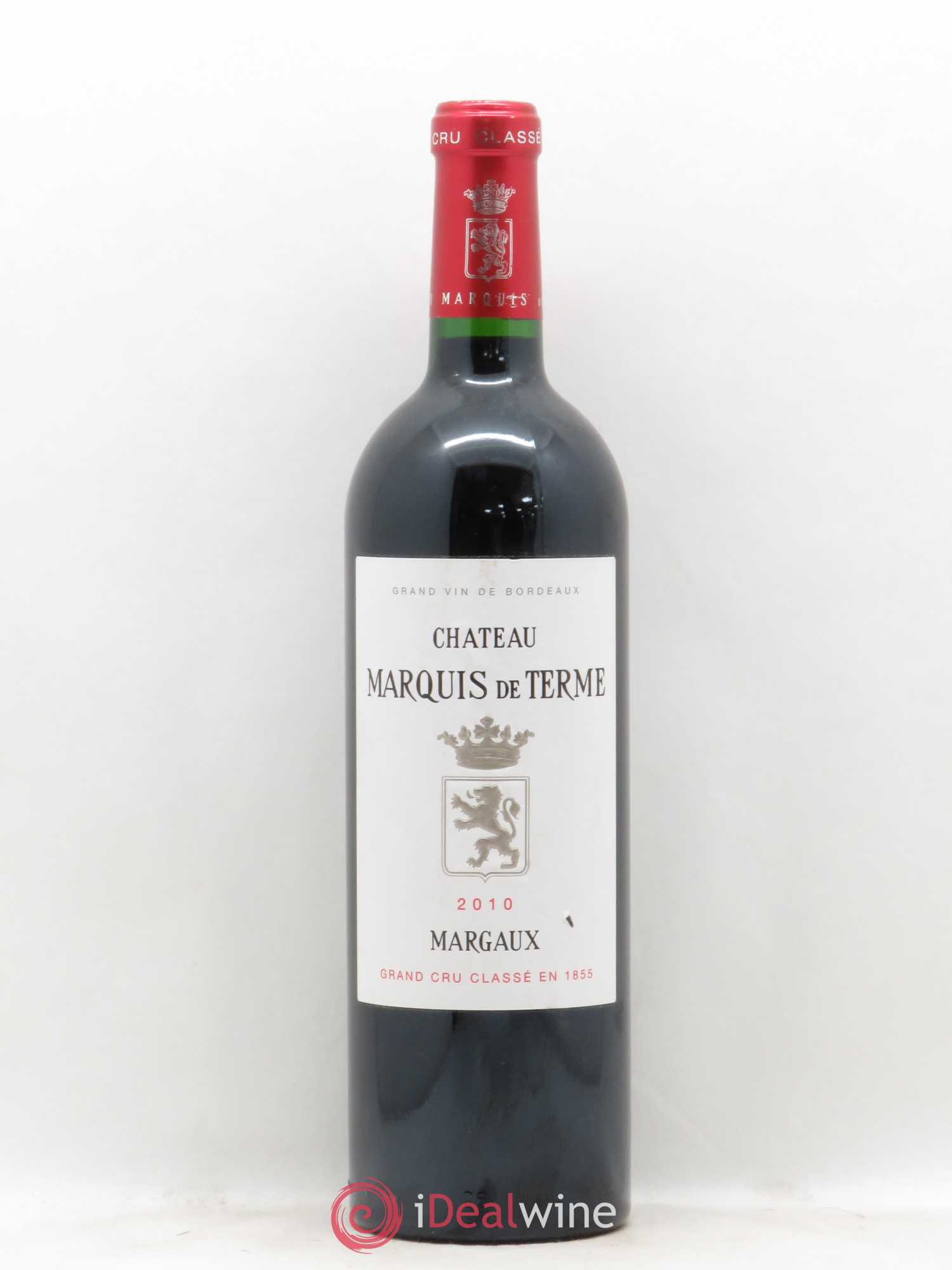 Château Marquis de Terme 4ème Grand Cru Classé 2010 - Lot de 1 bouteille - 0