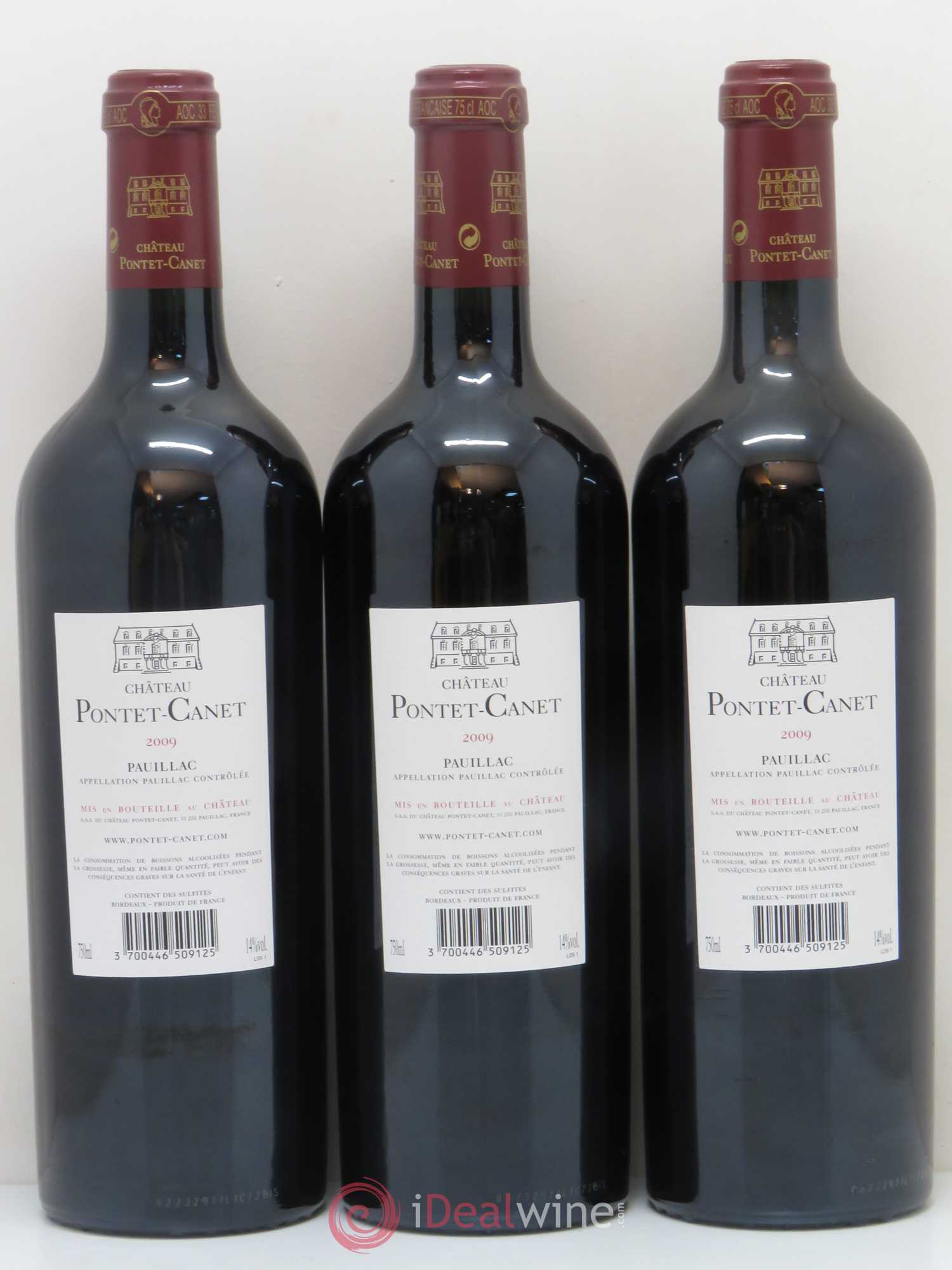 Château Pontet Canet 5ème Grand Cru Classé 2009 - Lot de 6 bouteilles - 4