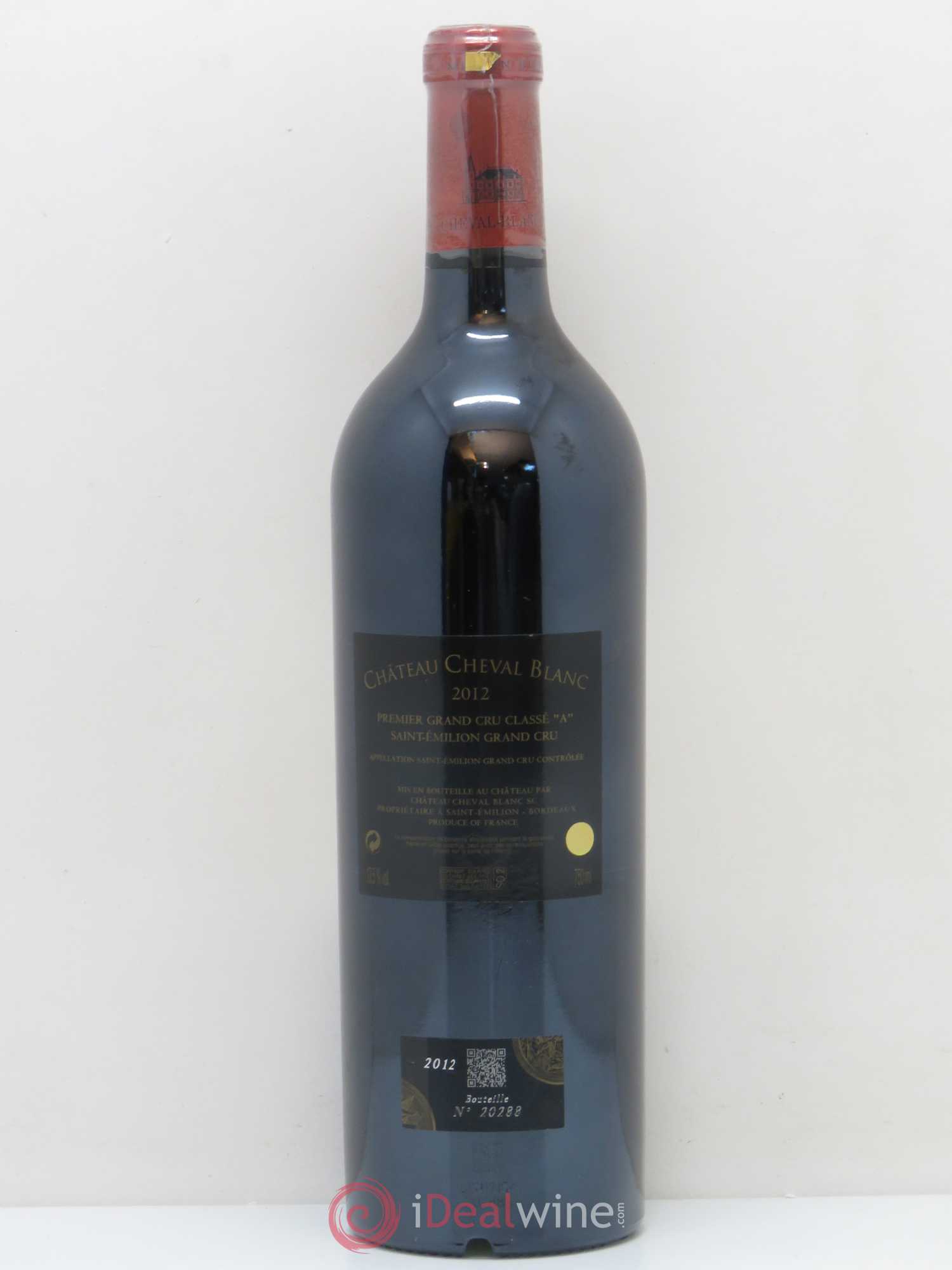 Château Cheval Blanc 1er Grand Cru Classé A 2012 - Lot de 1 bouteille - 1