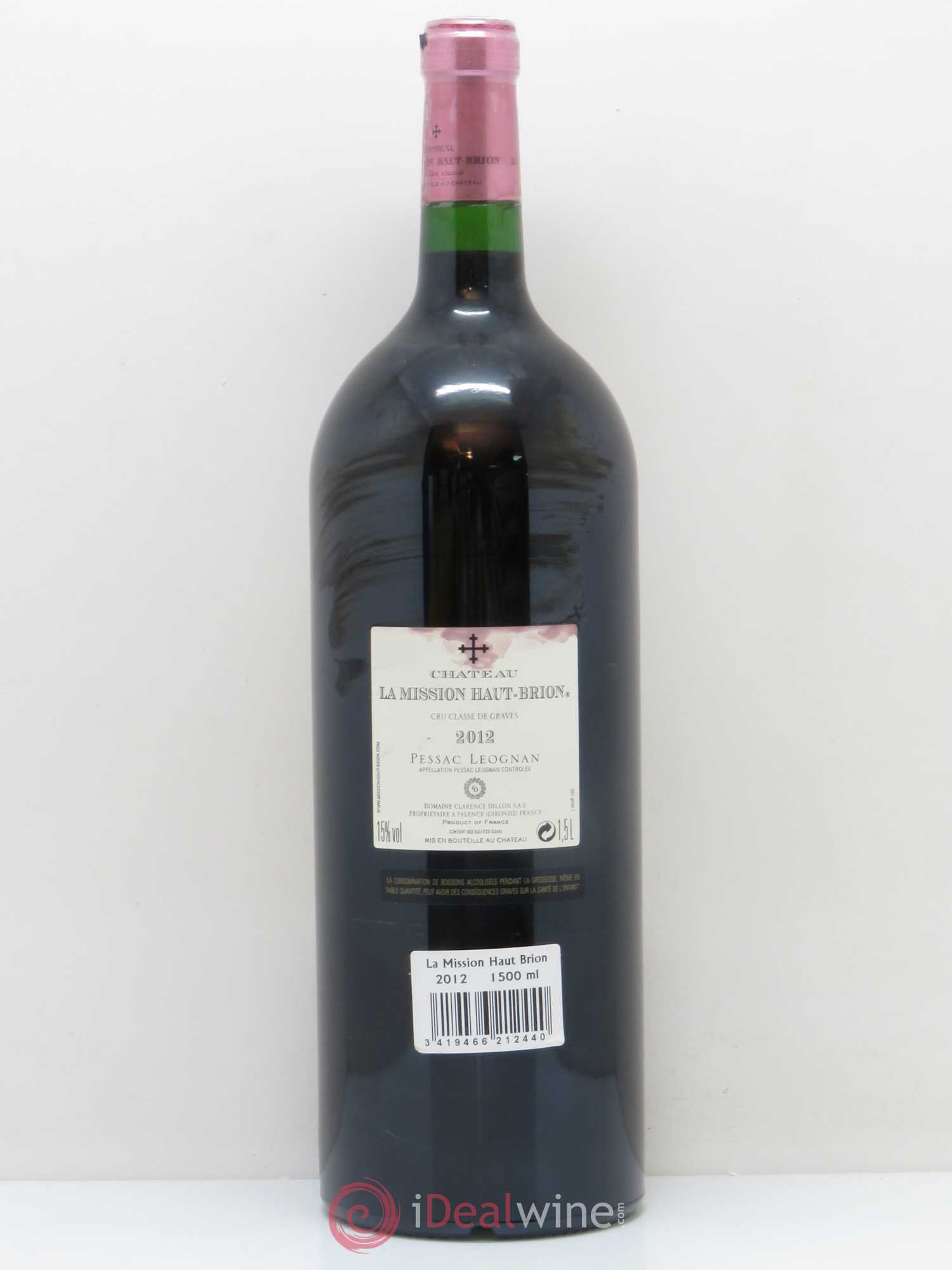 Château la Mission Haut-Brion Cru Classé de Graves 2012 - Posten von 1 Magnum - 1