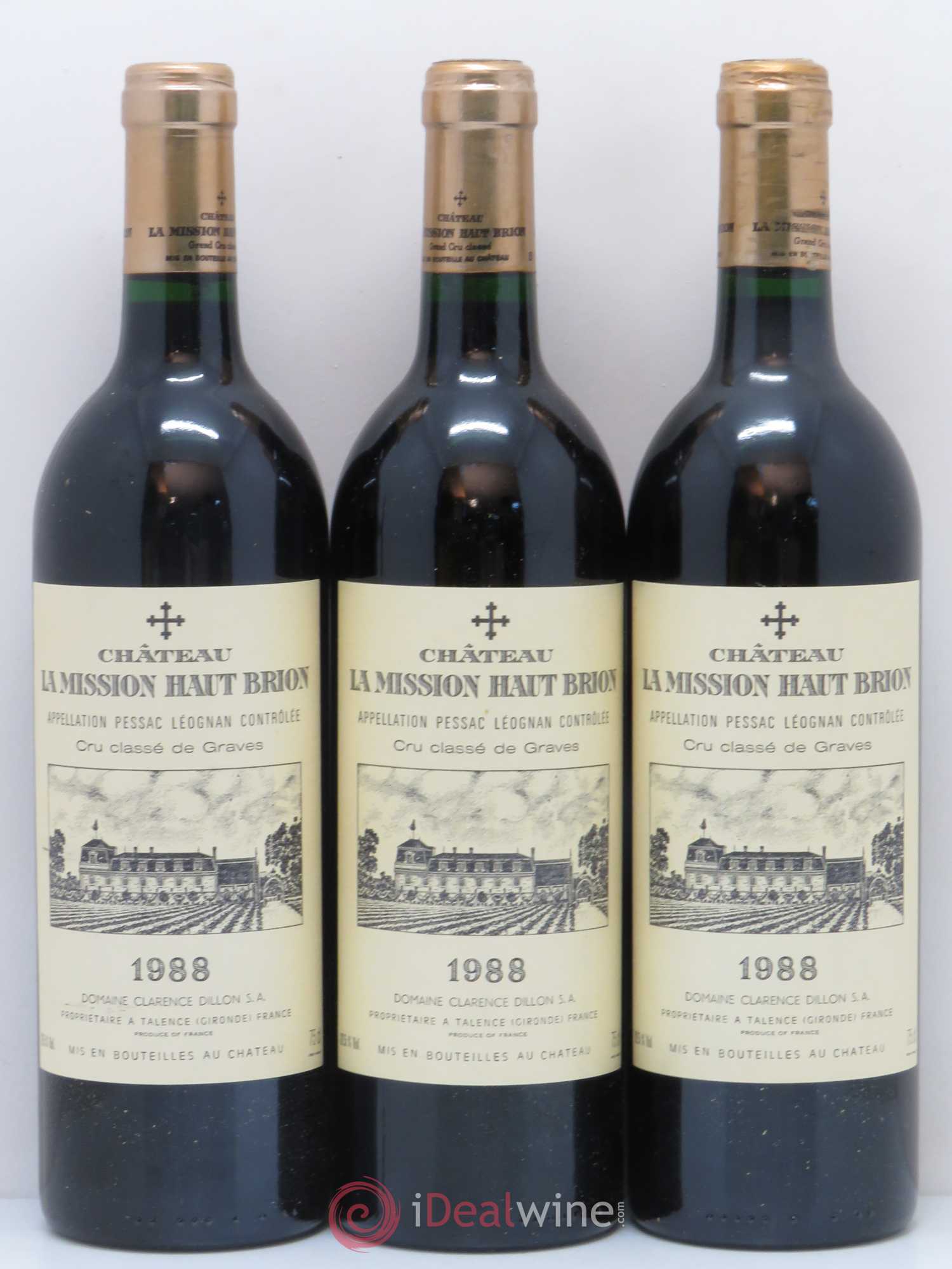 Château la Mission Haut-Brion Cru Classé de Graves 1988 - Lot de 12 bouteilles - 3