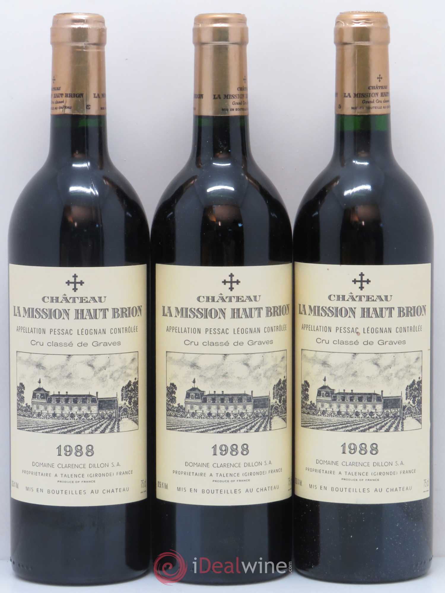 Château la Mission Haut-Brion Cru Classé de Graves 1988 - Lot de 12 bouteilles - 3