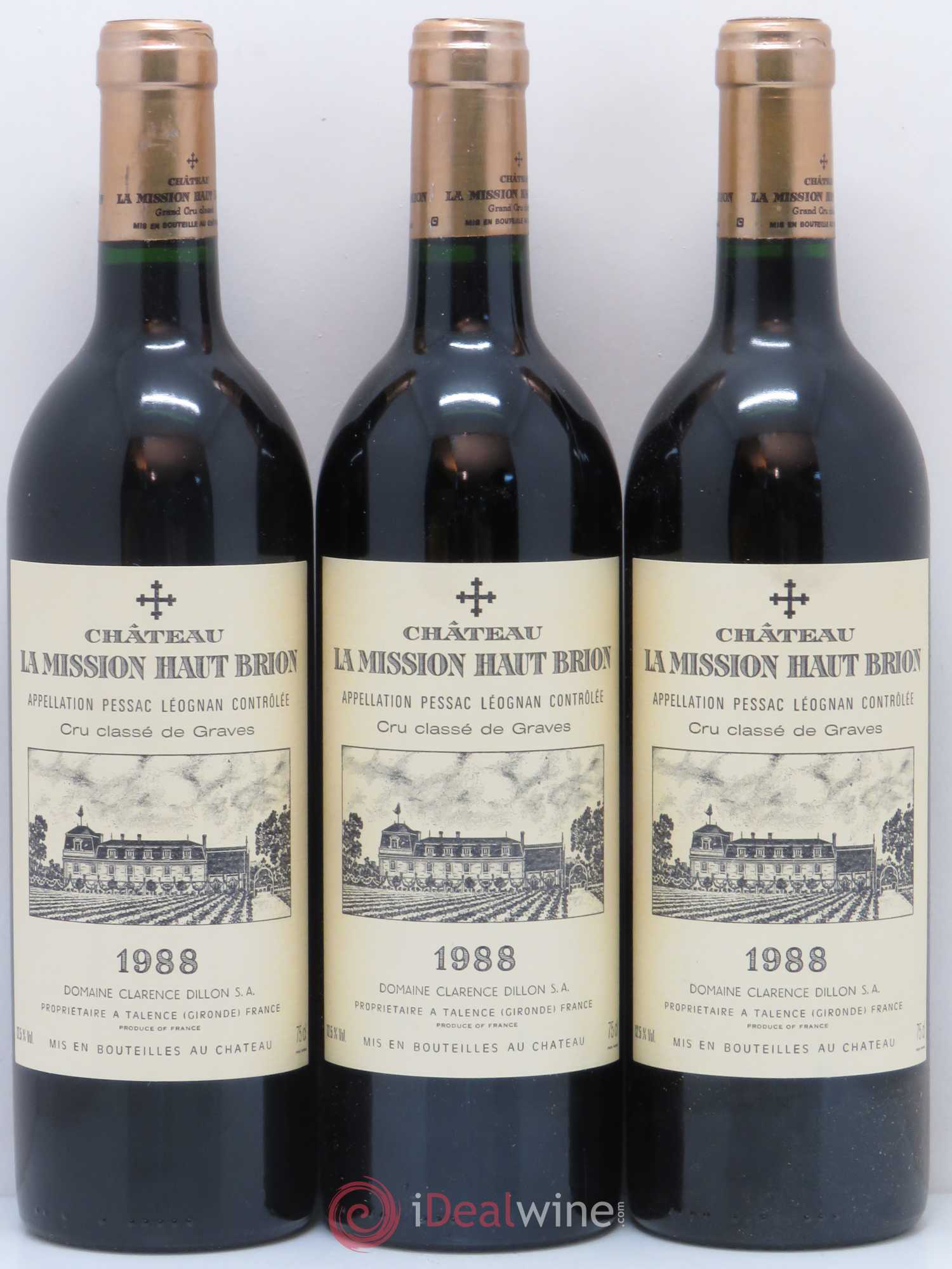 Château la Mission Haut-Brion Cru Classé de Graves 1988 - Lot de 12 bouteilles - 4