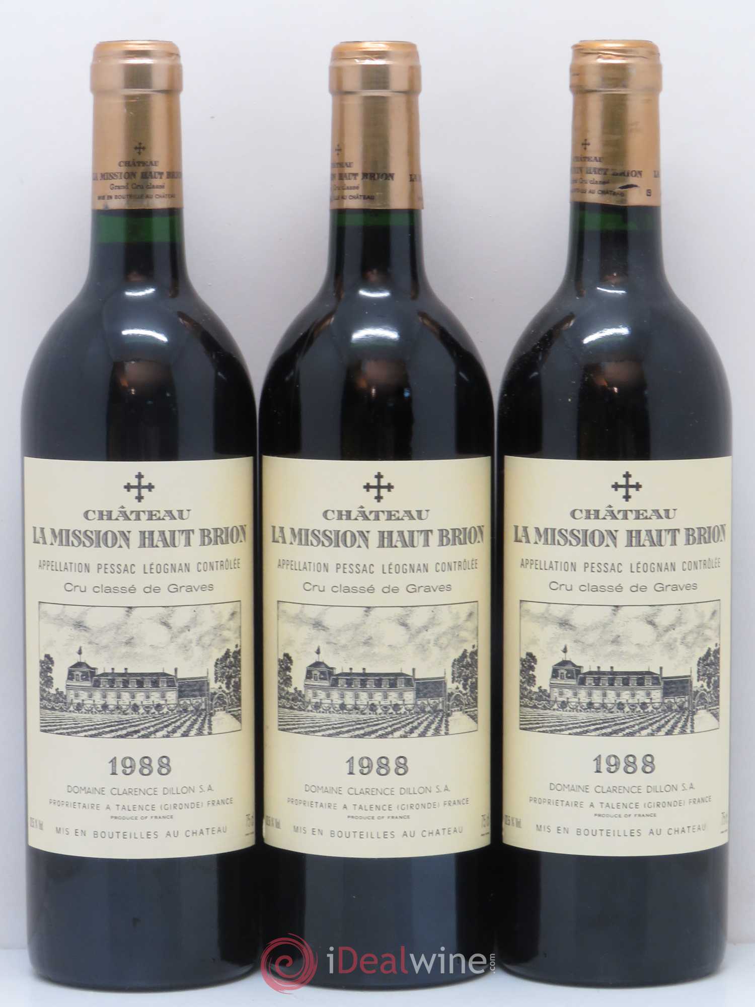 Château la Mission Haut-Brion Cru Classé de Graves 1988 - Lot de 12 bouteilles - 2