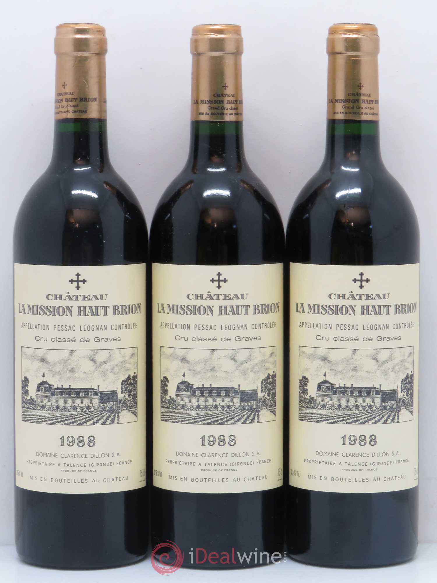 Château la Mission Haut-Brion Cru Classé de Graves 1988 - Lot de 12 bouteilles - 3