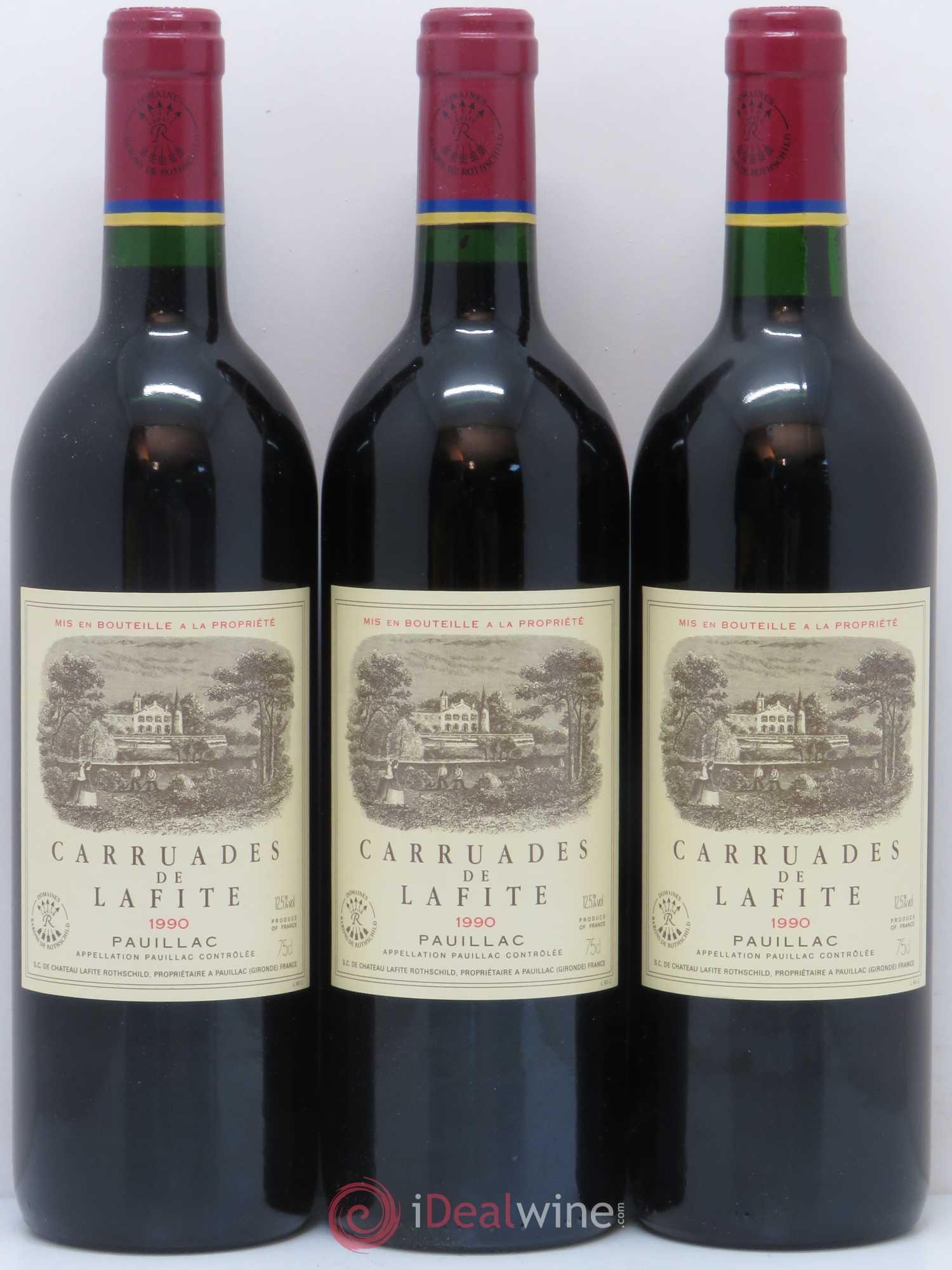 Carruades de Lafite Rothschild Second Vin 1990 - Lot de 12 bouteilles - 2