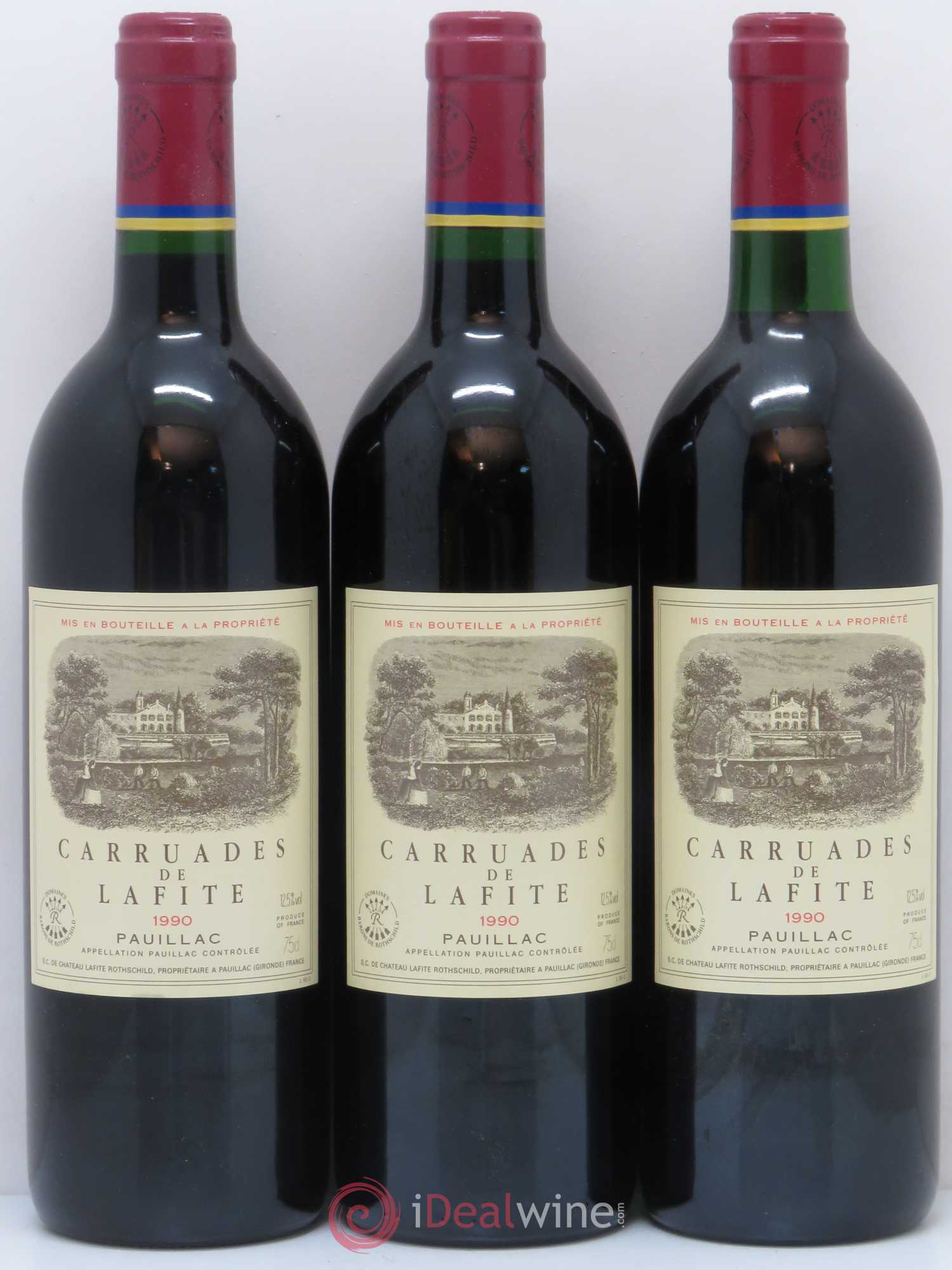 Carruades de Lafite Rothschild Second Vin 1990 - Lot de 12 bouteilles - 3