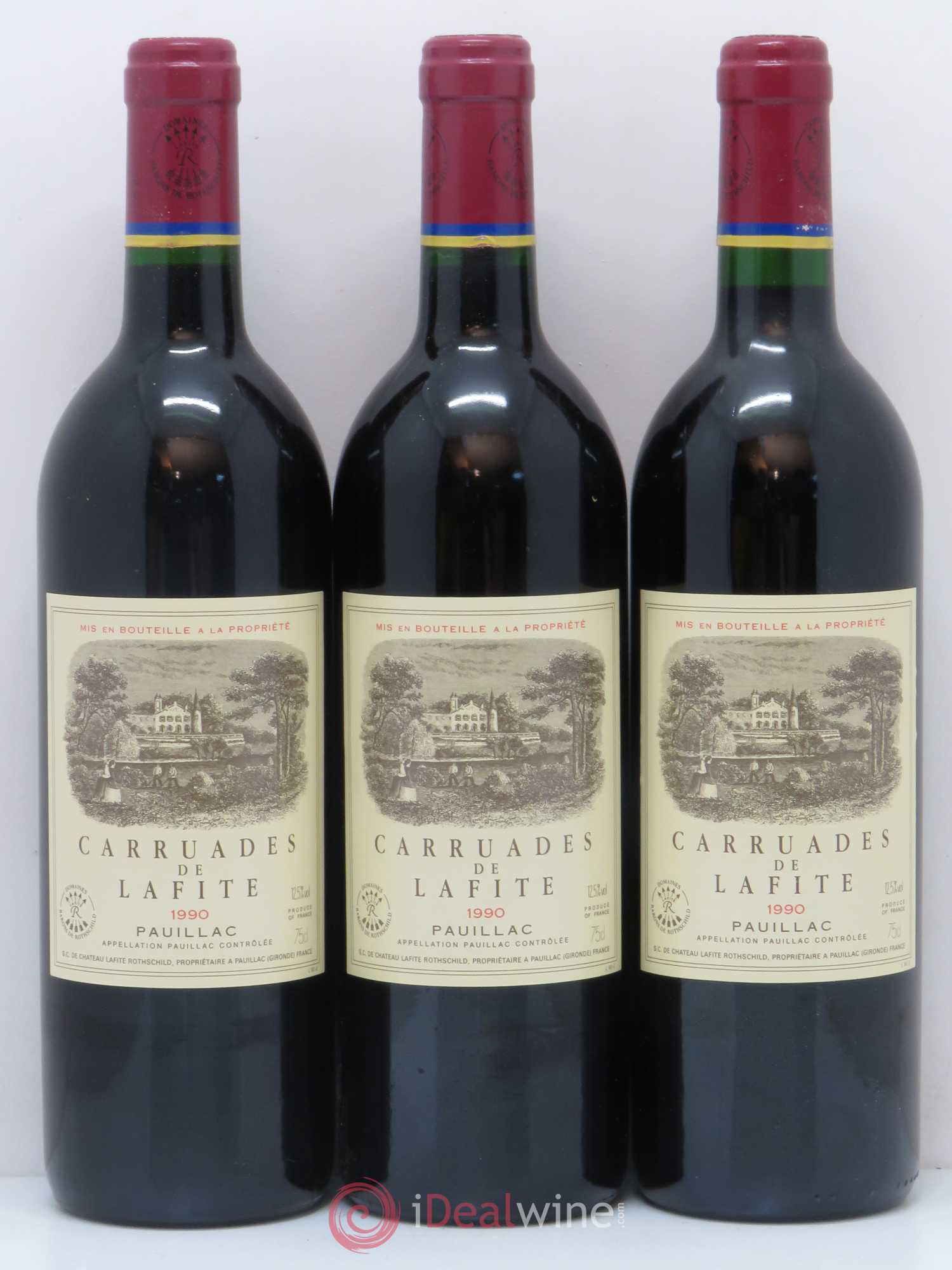 Carruades de Lafite Rothschild Second Vin 1990 - Lot de 12 bouteilles - 2