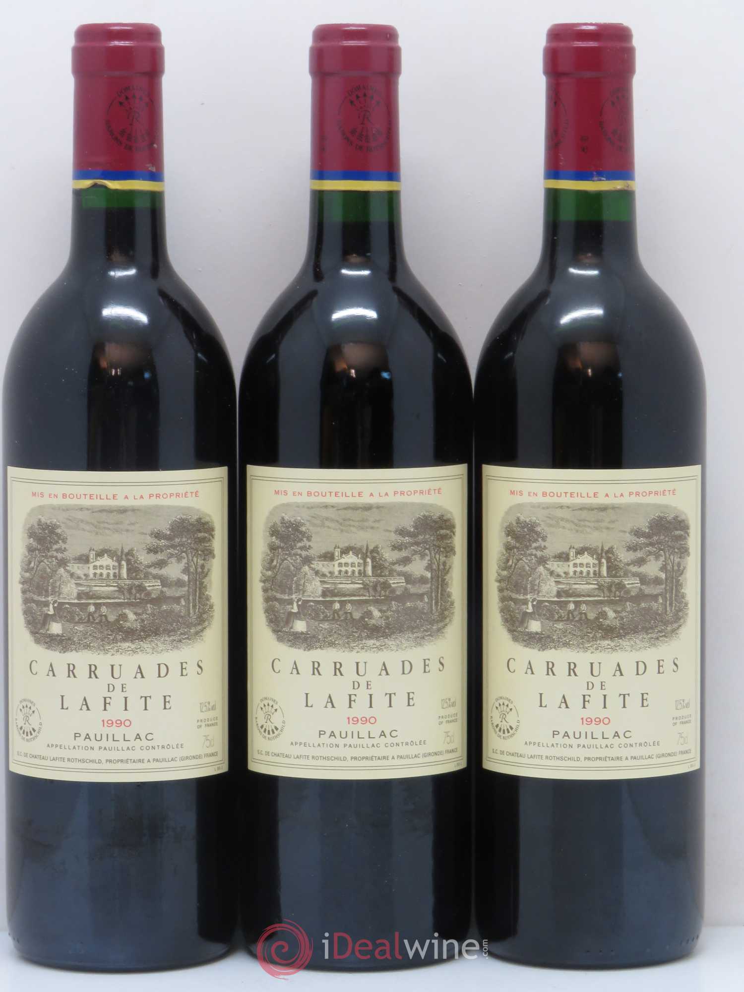 Carruades de Lafite Rothschild Second Vin 1990 - Lot de 12 bouteilles - 4