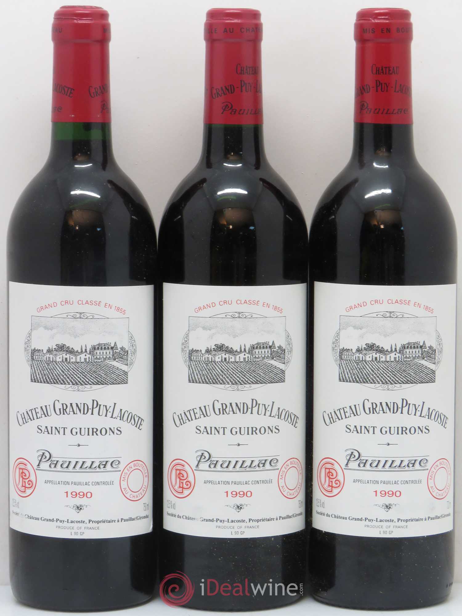 Château Grand Puy Lacoste 5ème Grand Cru Classé 1990 - Lot de 12 bouteilles - 4
