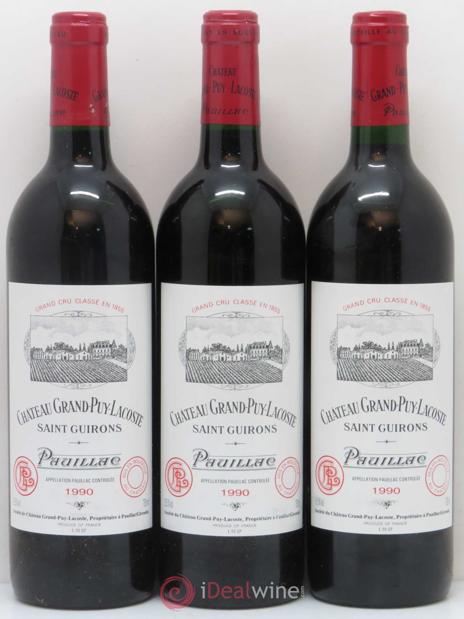 Château Grand Puy Lacoste 5ème Grand Cru Classé 1990 - Lot de 12 bouteilles - 4