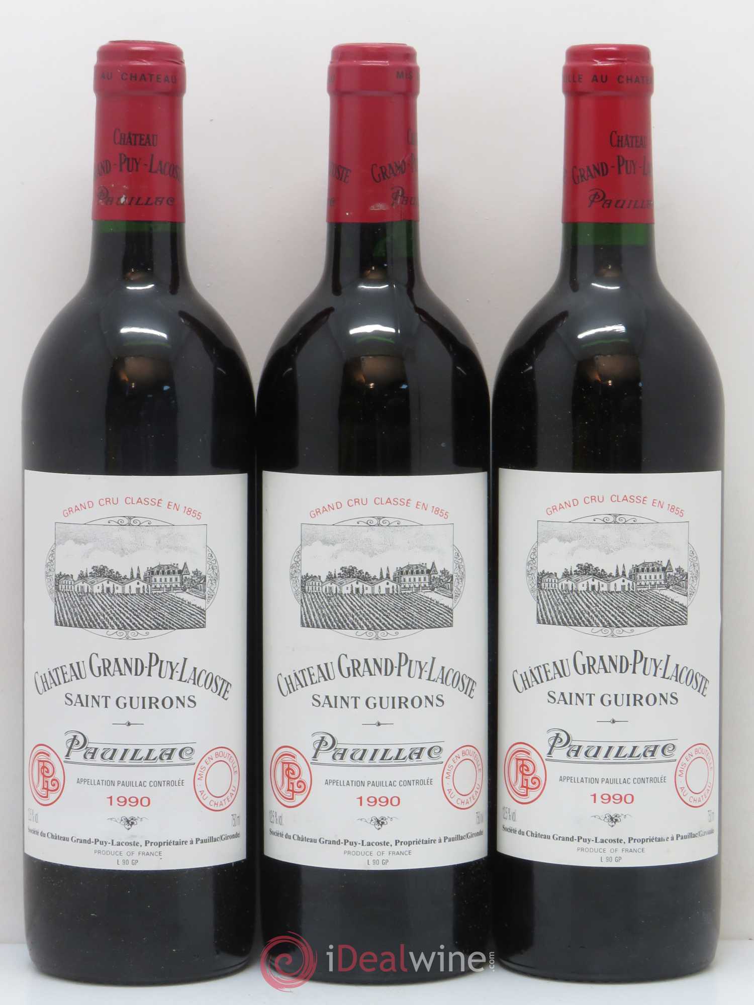 Château Grand Puy Lacoste 5ème Grand Cru Classé 1990 - Lot de 12 bouteilles - 4