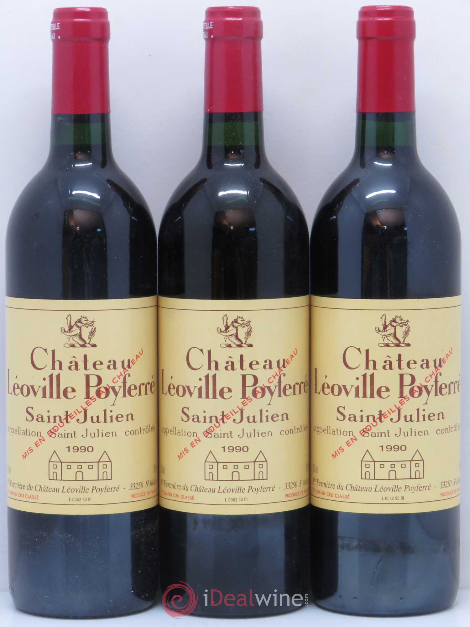 Château Léoville Poyferré 2ème Grand Cru Classé 1990 - Lot de 12 bouteilles - 3