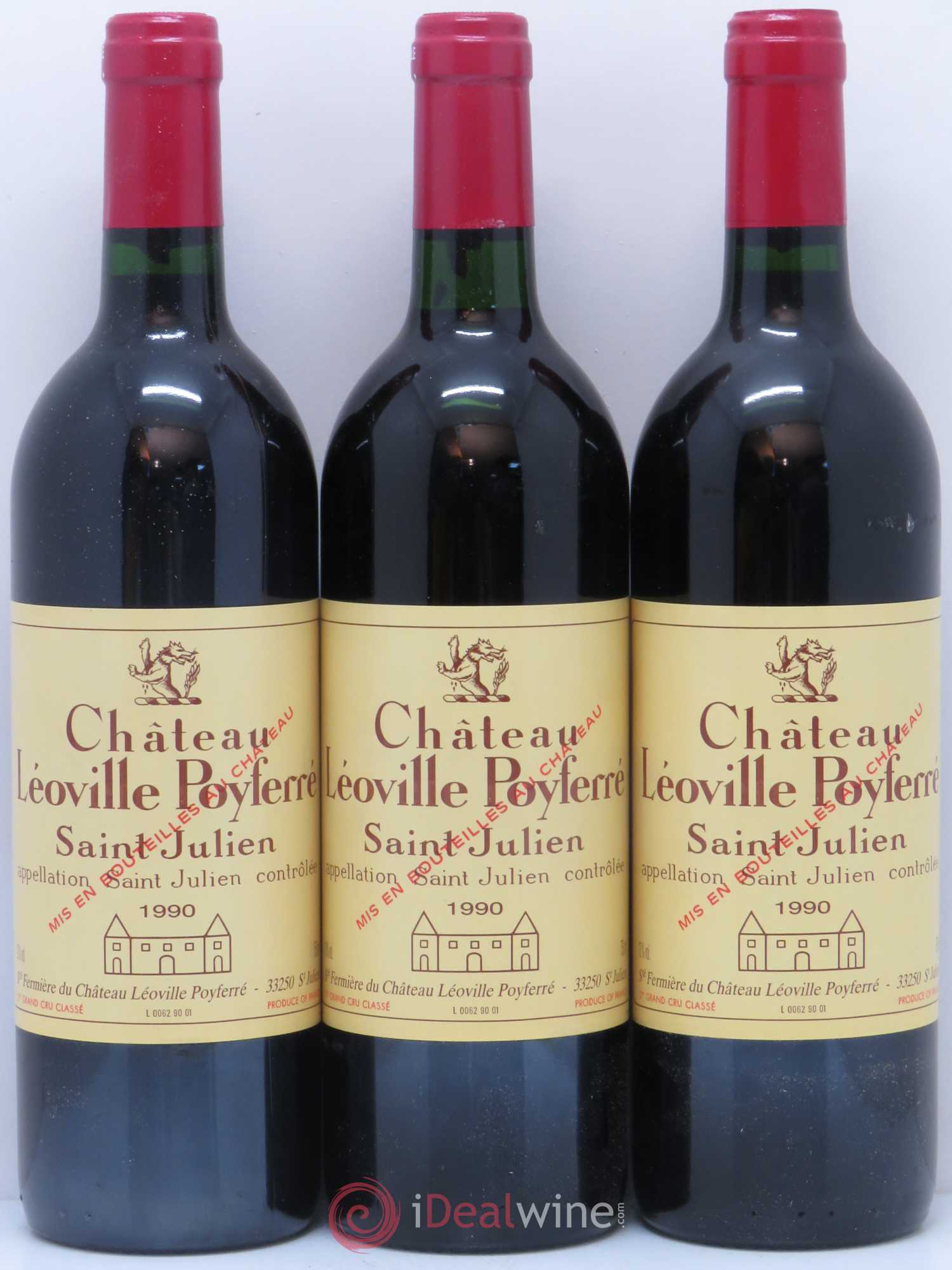 Château Léoville Poyferré 2ème Grand Cru Classé 1990 - Lot de 12 bouteilles - 4