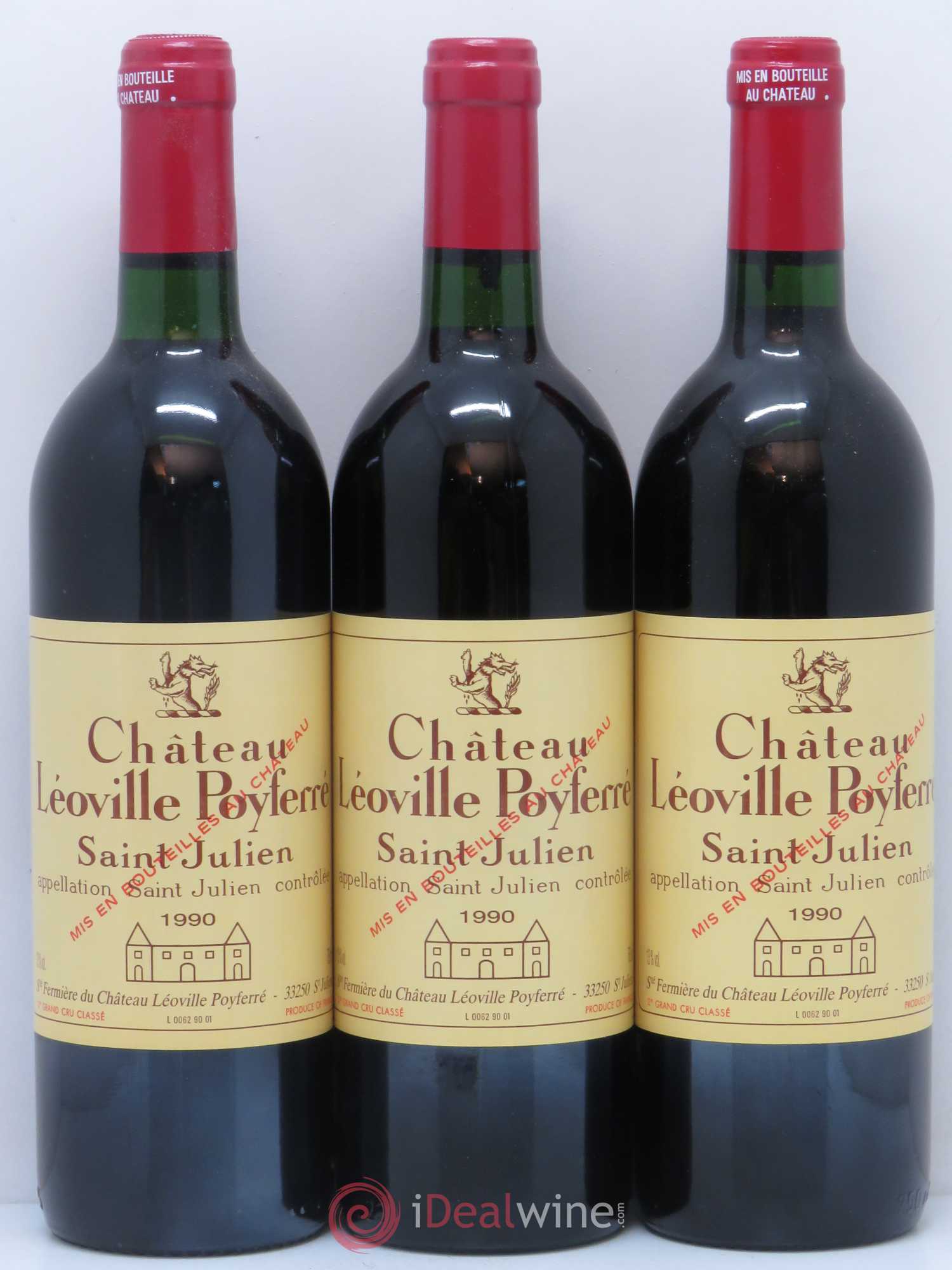 Château Léoville Poyferré 2ème Grand Cru Classé 1990 - Lot de 12 bouteilles - 2