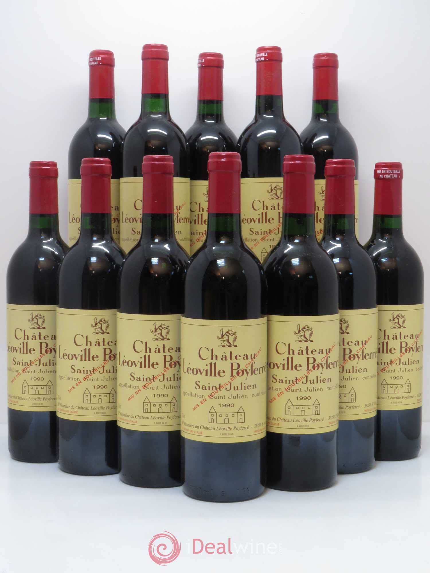 Château Léoville Poyferré 2ème Grand Cru Classé 1990 - Lot de 12 bouteilles - 0