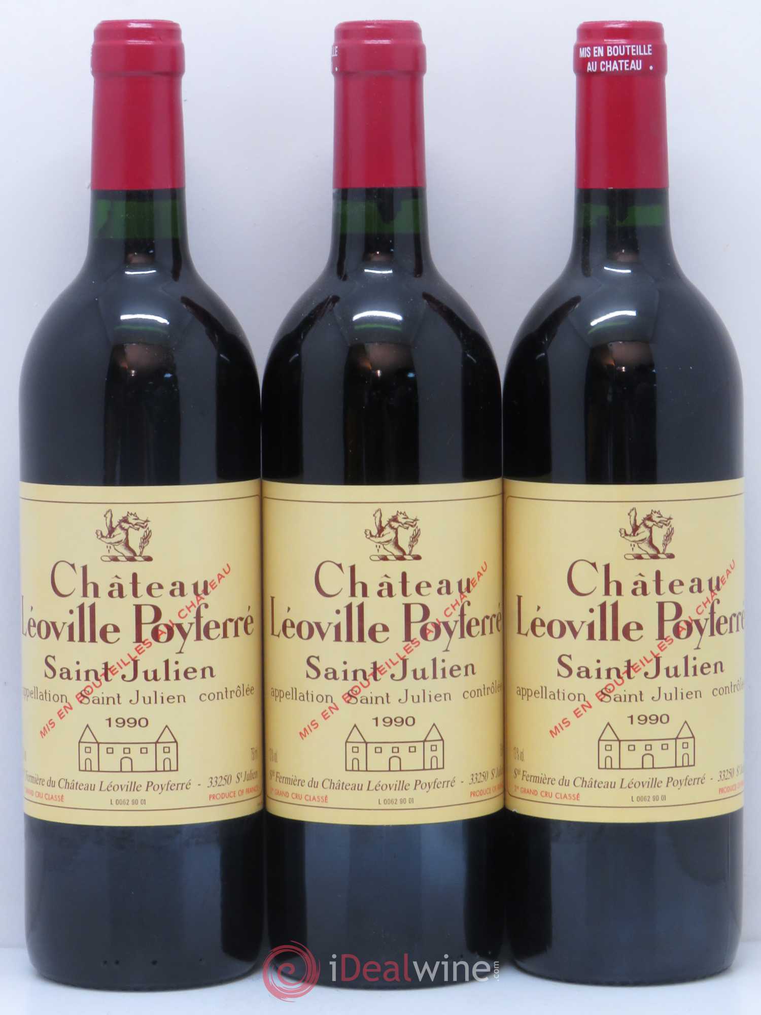 Château Léoville Poyferré 2ème Grand Cru Classé 1990 - Posten von 12 Flaschen - 2