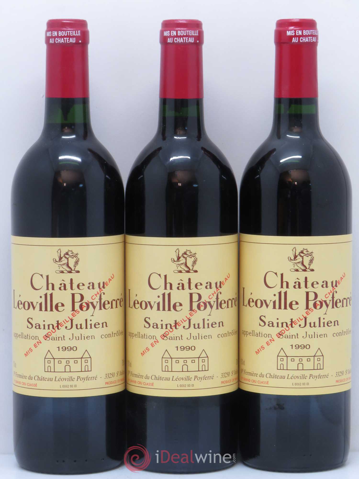 Château Léoville Poyferré 2ème Grand Cru Classé 1990 - Posten von 12 Flaschen - 3