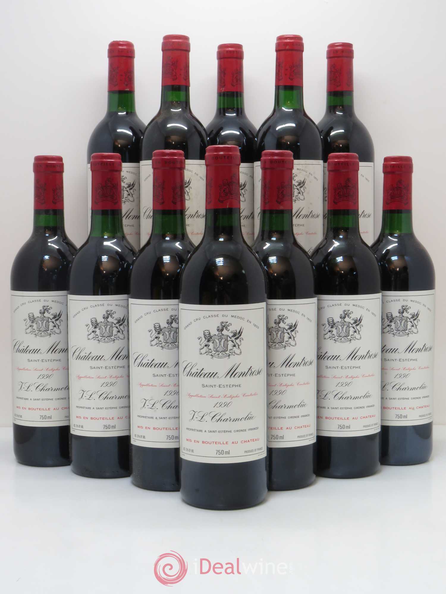 Château Montrose 2ème Grand Cru Classé 1990 - Lot de 12 bouteilles - 0