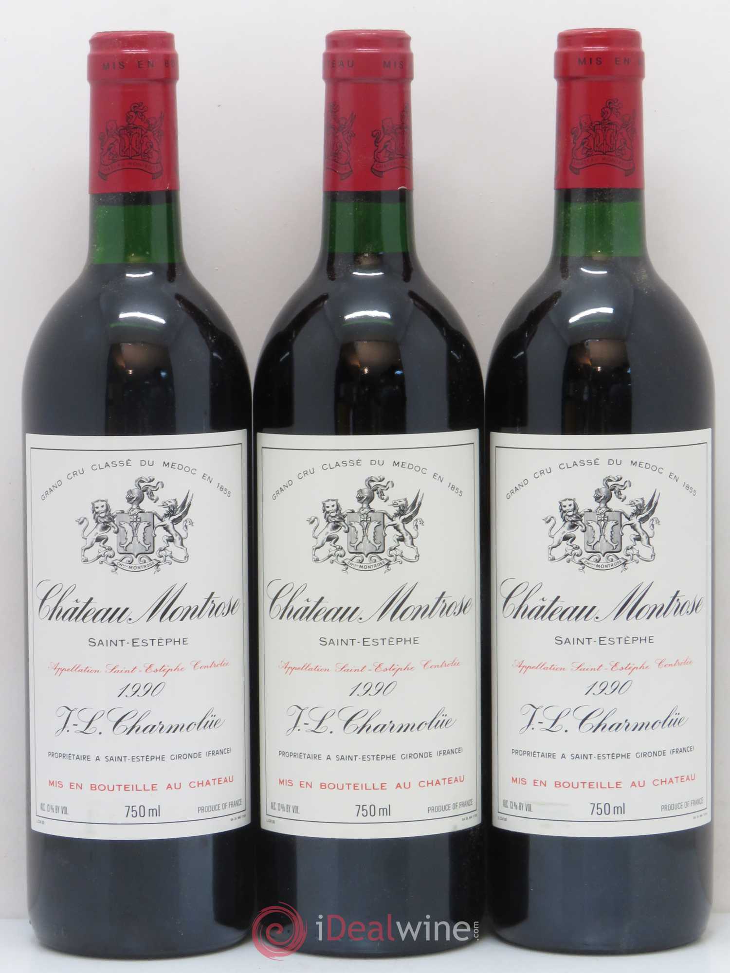 Château Montrose 2ème Grand Cru Classé 1990 - Lot de 12 bouteilles - 1