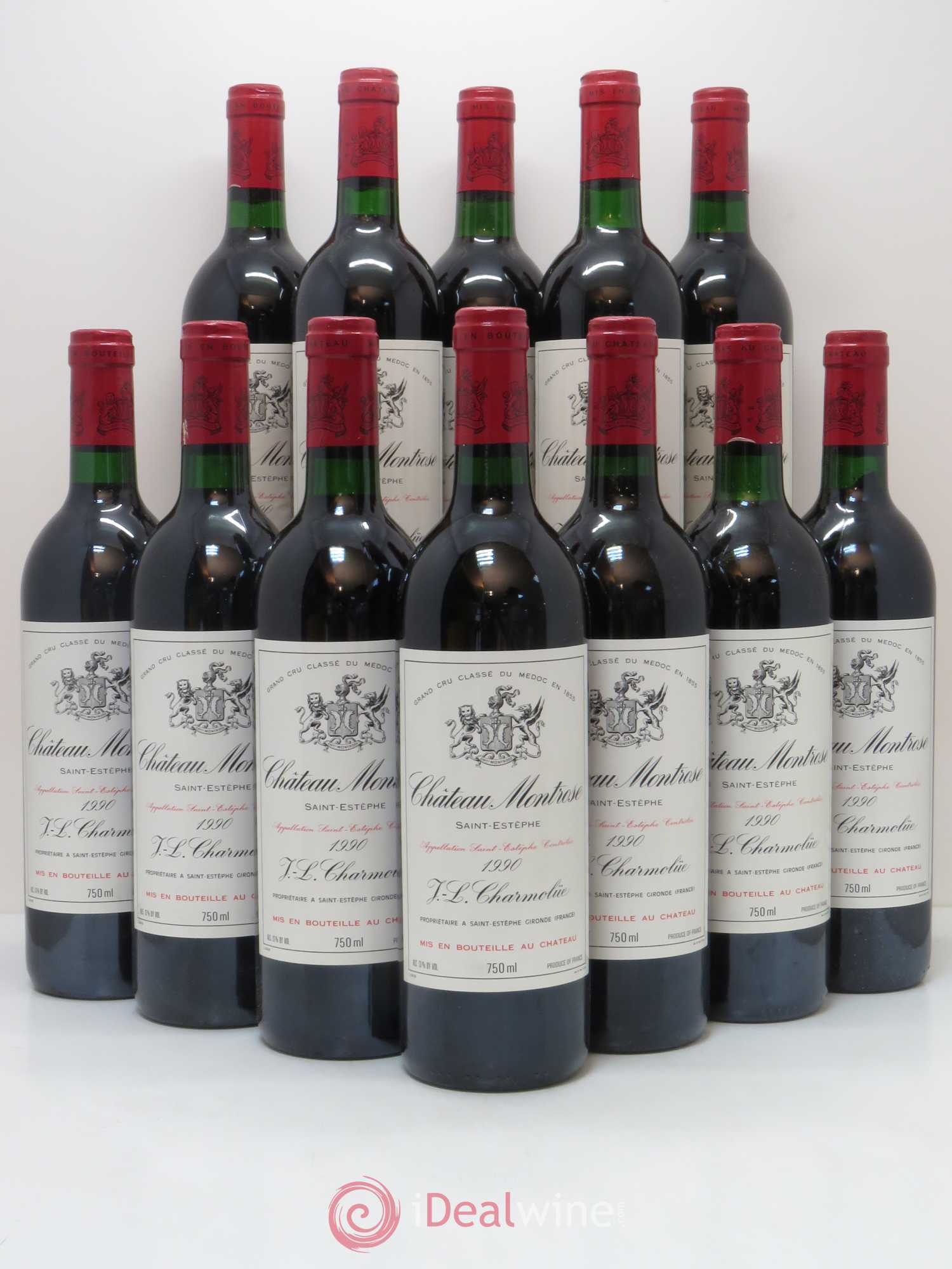 Château Montrose 2ème Grand Cru Classé 1990 - Lot de 12 bouteilles - 0