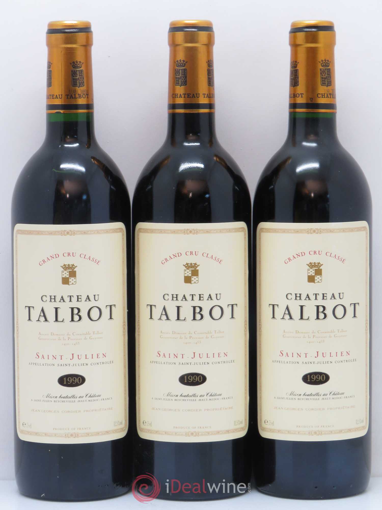 Château Talbot 4ème Grand Cru Classé 1990 - Lot de 12 bouteilles - 3