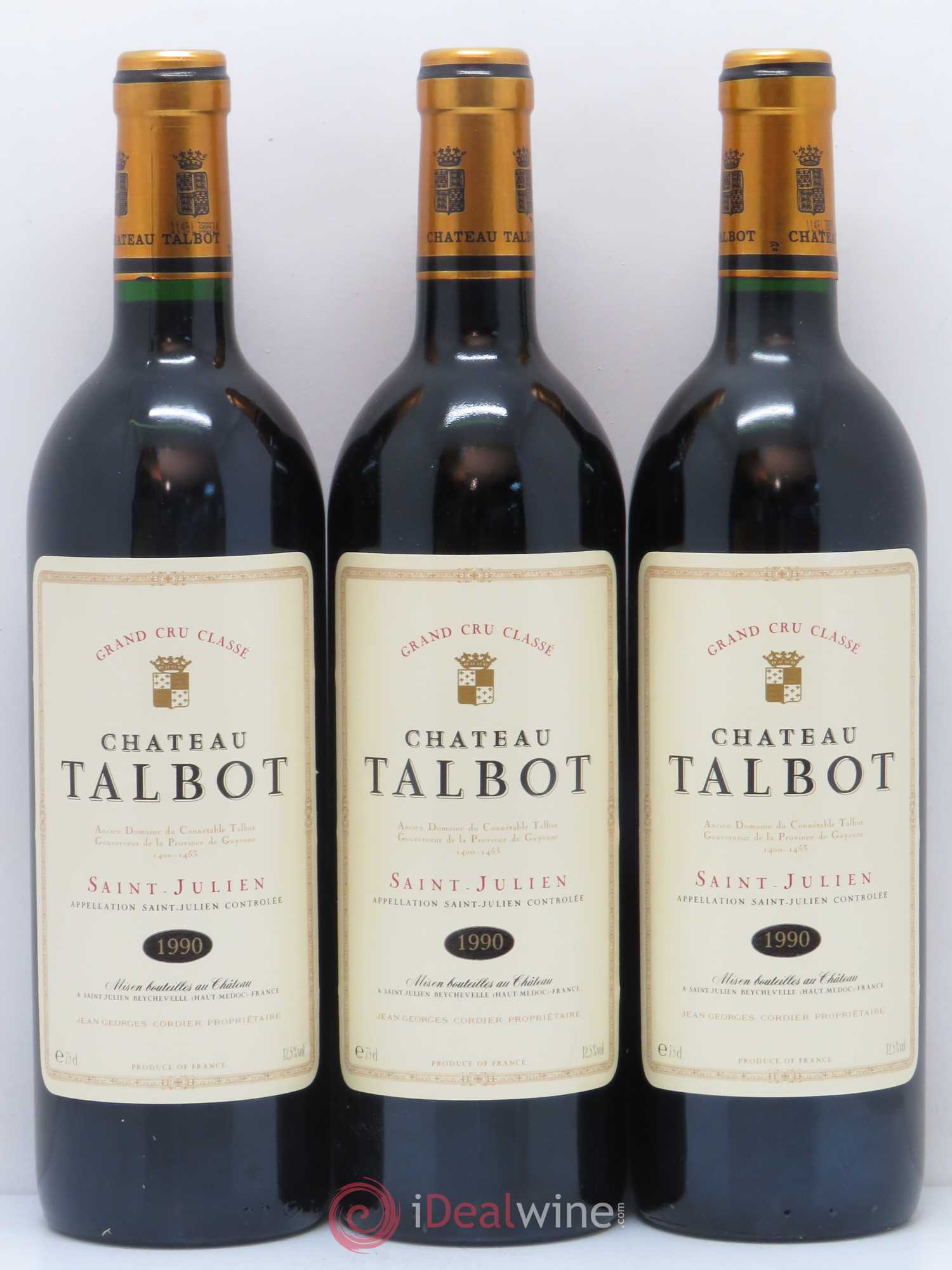 Château Talbot 4ème Grand Cru Classé 1990 - Lot de 12 bouteilles - 4