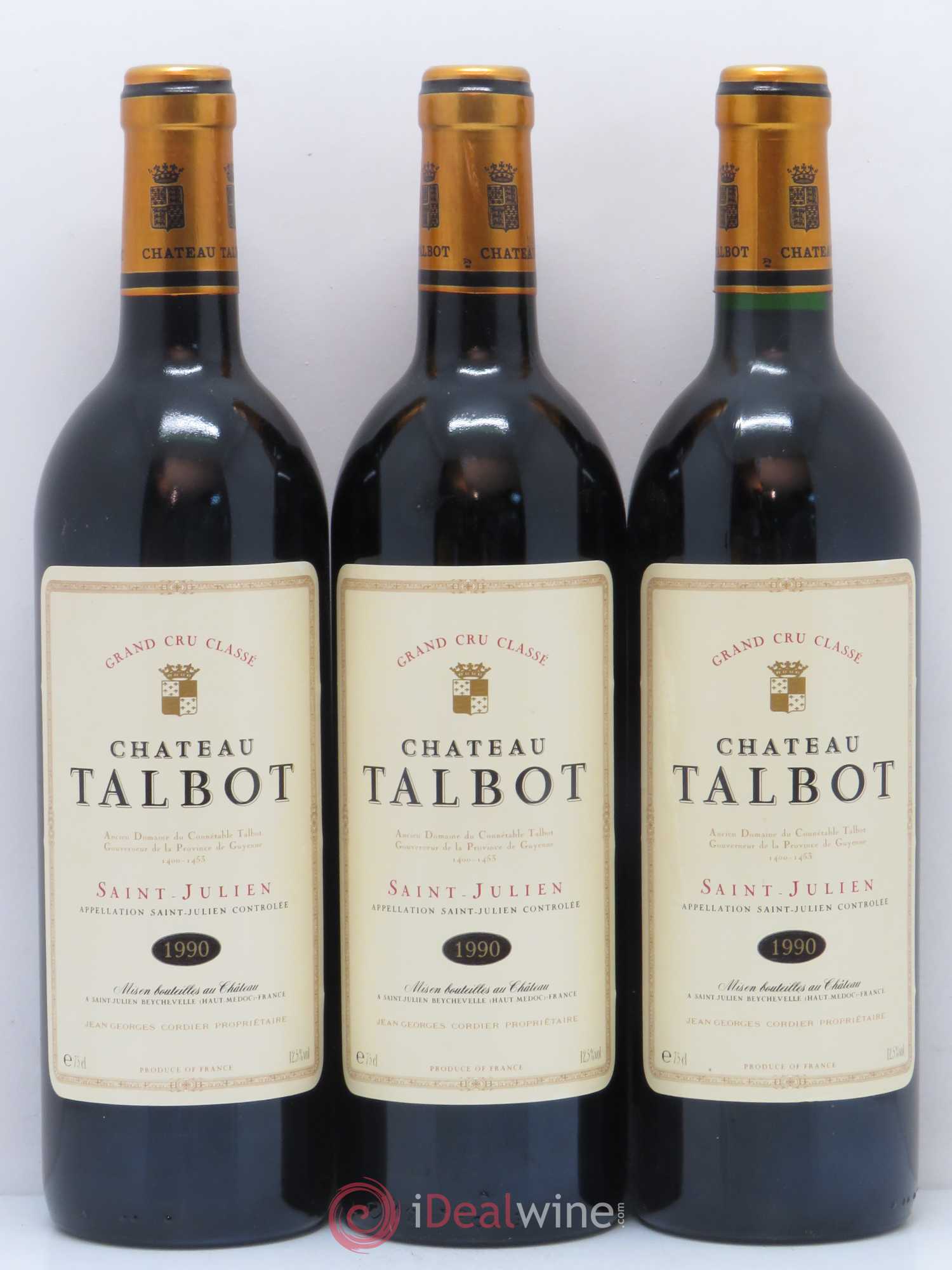 Château Talbot 4ème Grand Cru Classé 1990 - Lot de 12 bouteilles - 2