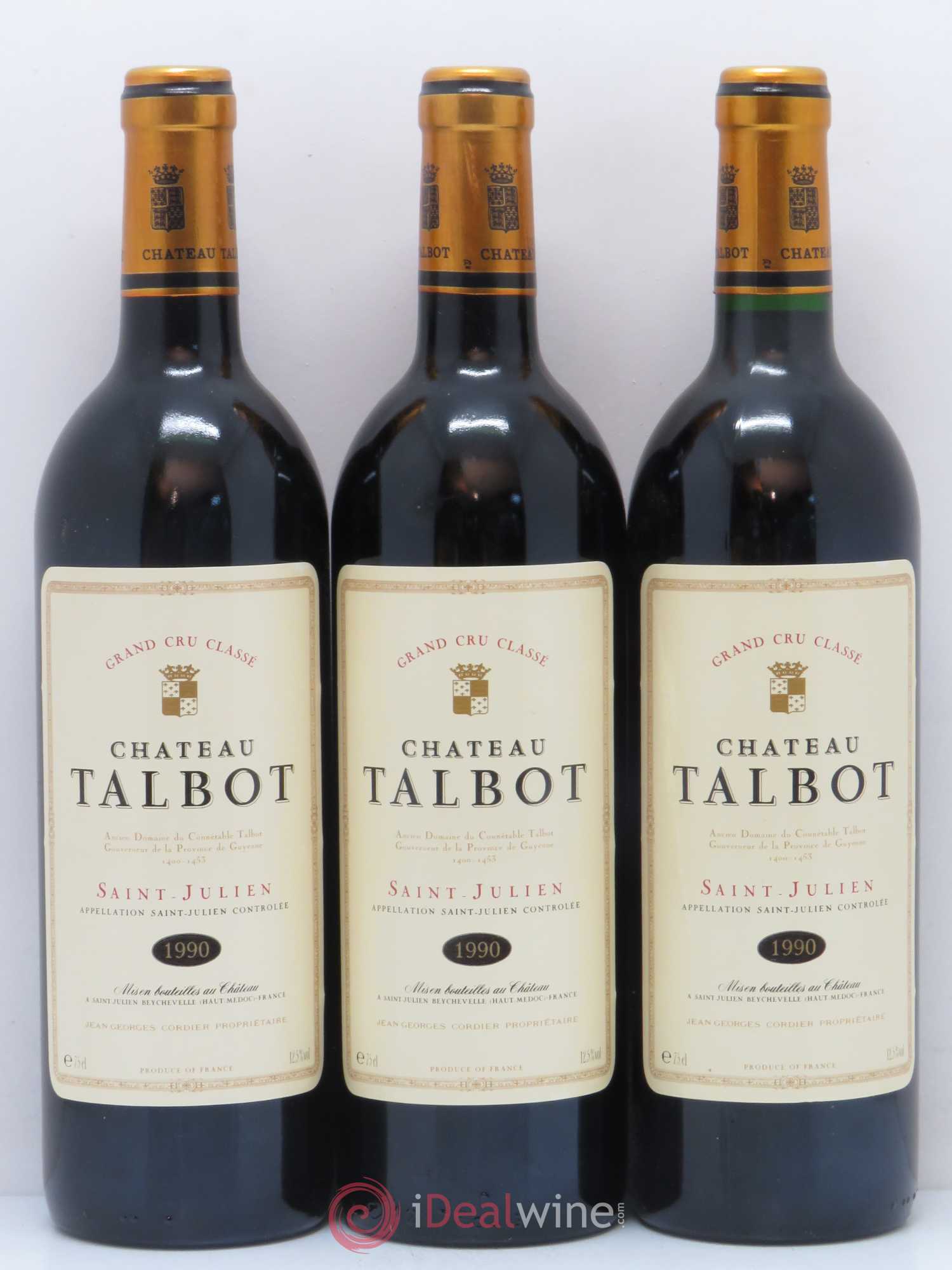 Château Talbot 4ème Grand Cru Classé 1990 - Lot de 12 bouteilles - 3