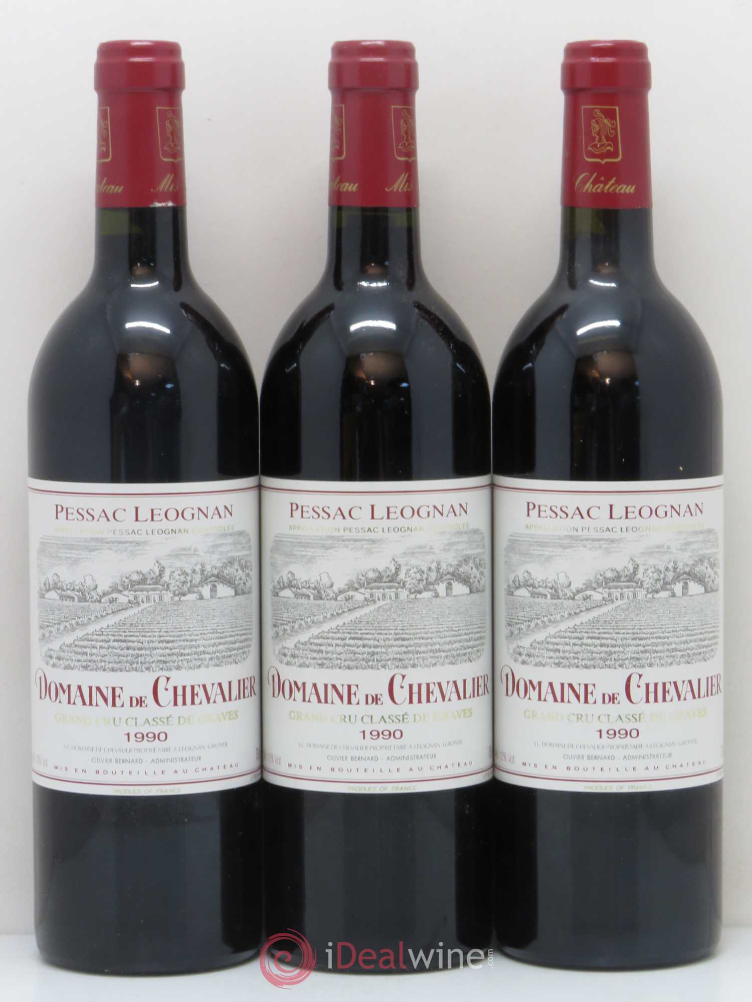 Domaine de Chevalier Cru Classé de Graves 1990 - Lot de 12 bouteilles - 1