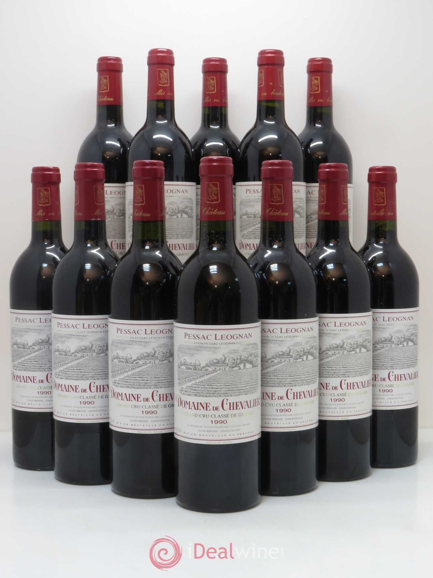 Domaine de Chevalier Cru Classé de Graves 1990 - Lot de 12 bouteilles - 0