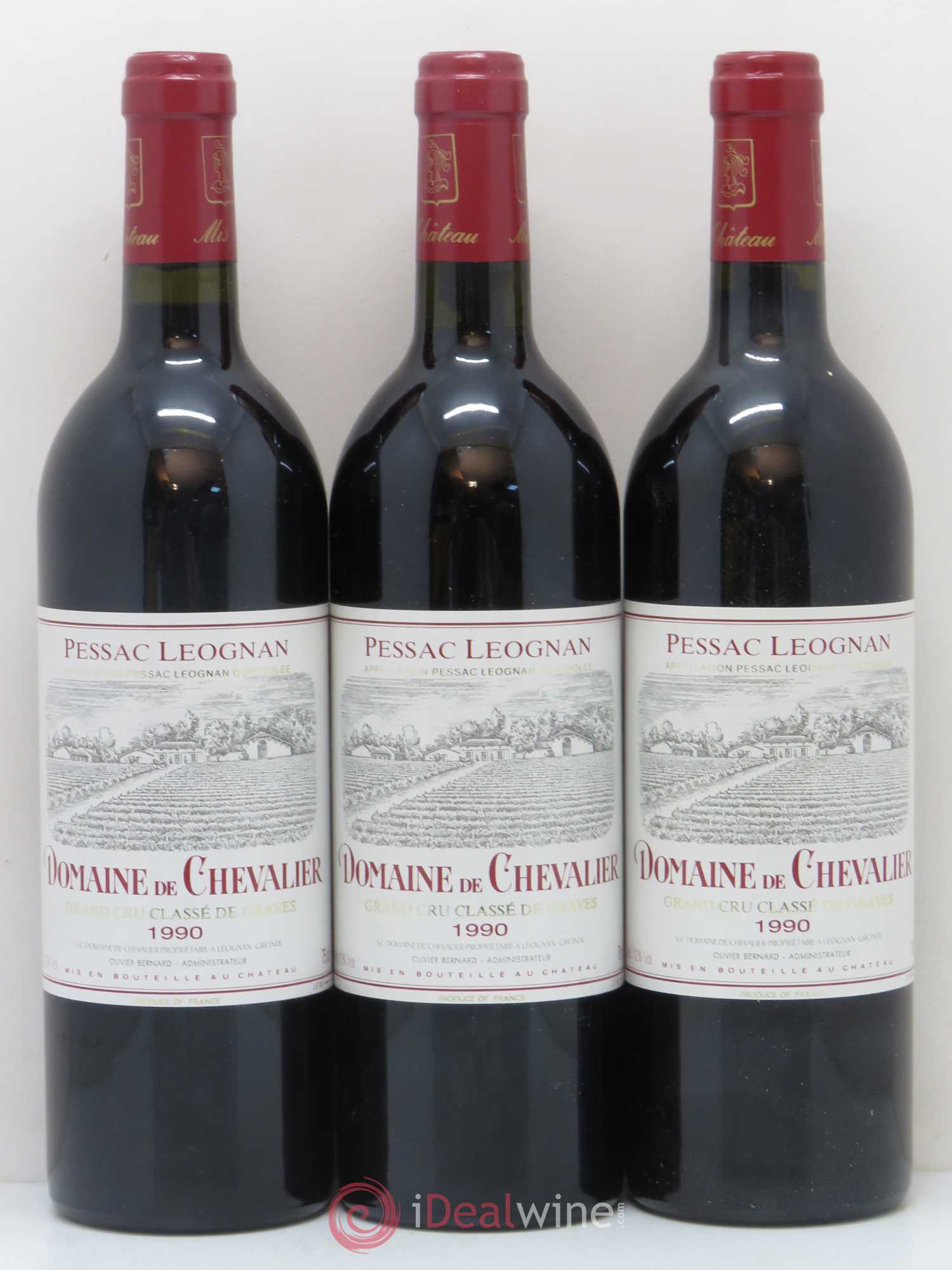 Domaine de Chevalier Cru Classé de Graves 1990 - Lot de 12 bouteilles - 1