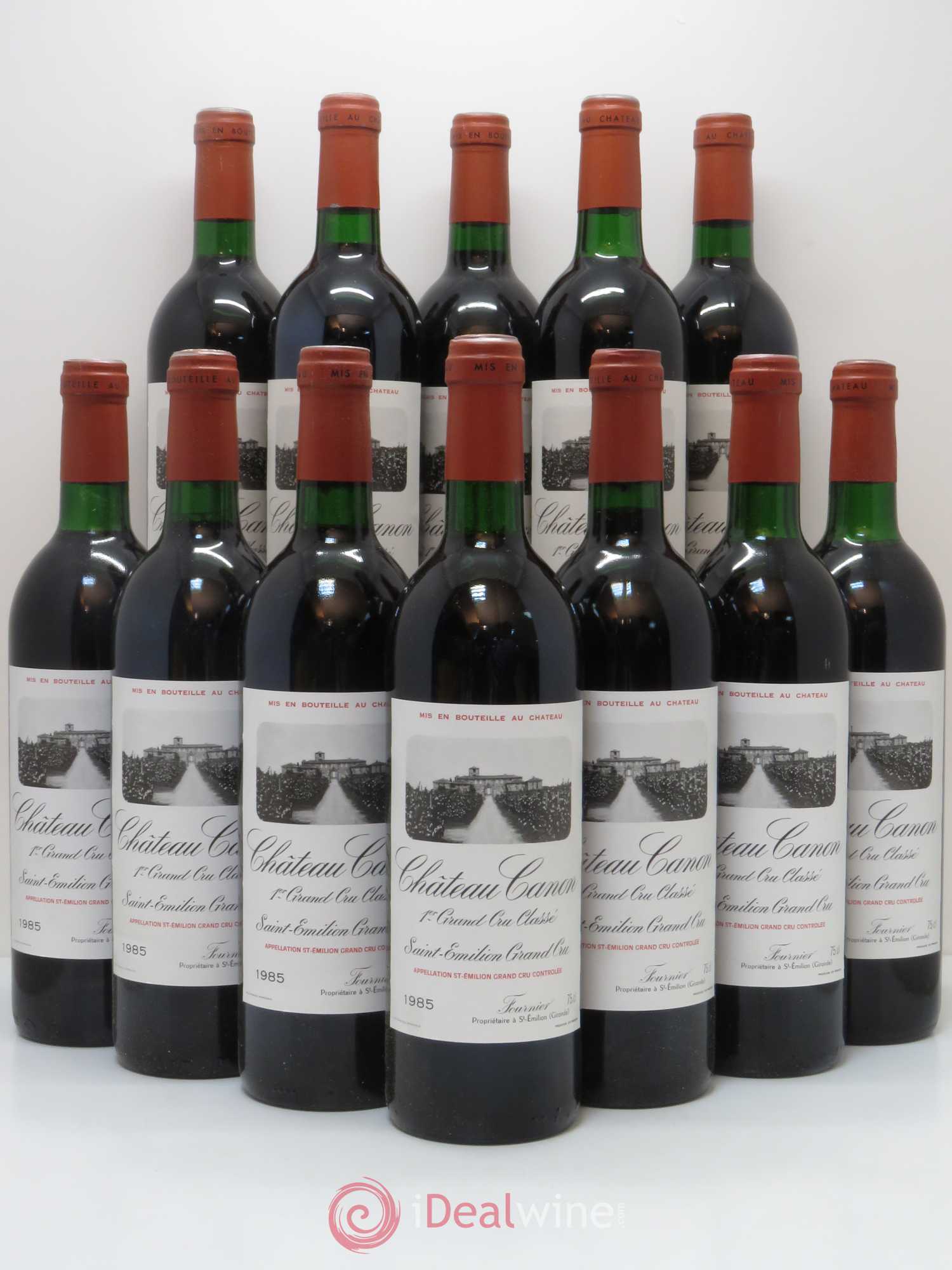Château Canon 1er Grand Cru Classé B 1985 - Lot de 12 bouteilles - 0
