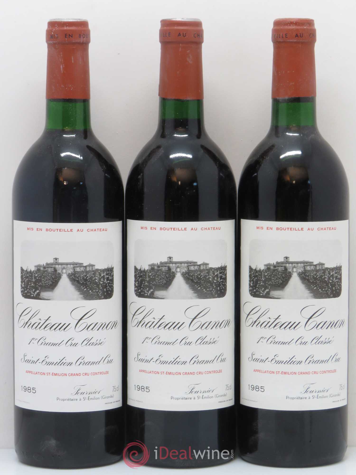 Château Canon 1er Grand Cru Classé B 1985 - Lot de 12 bouteilles - 1