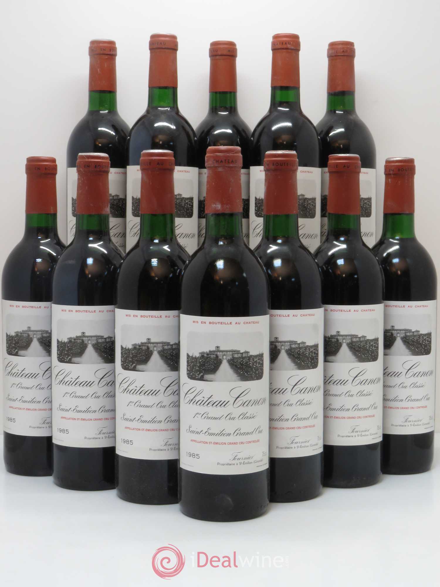 Château Canon 1er Grand Cru Classé B 1985 - Lot de 12 bouteilles - 0