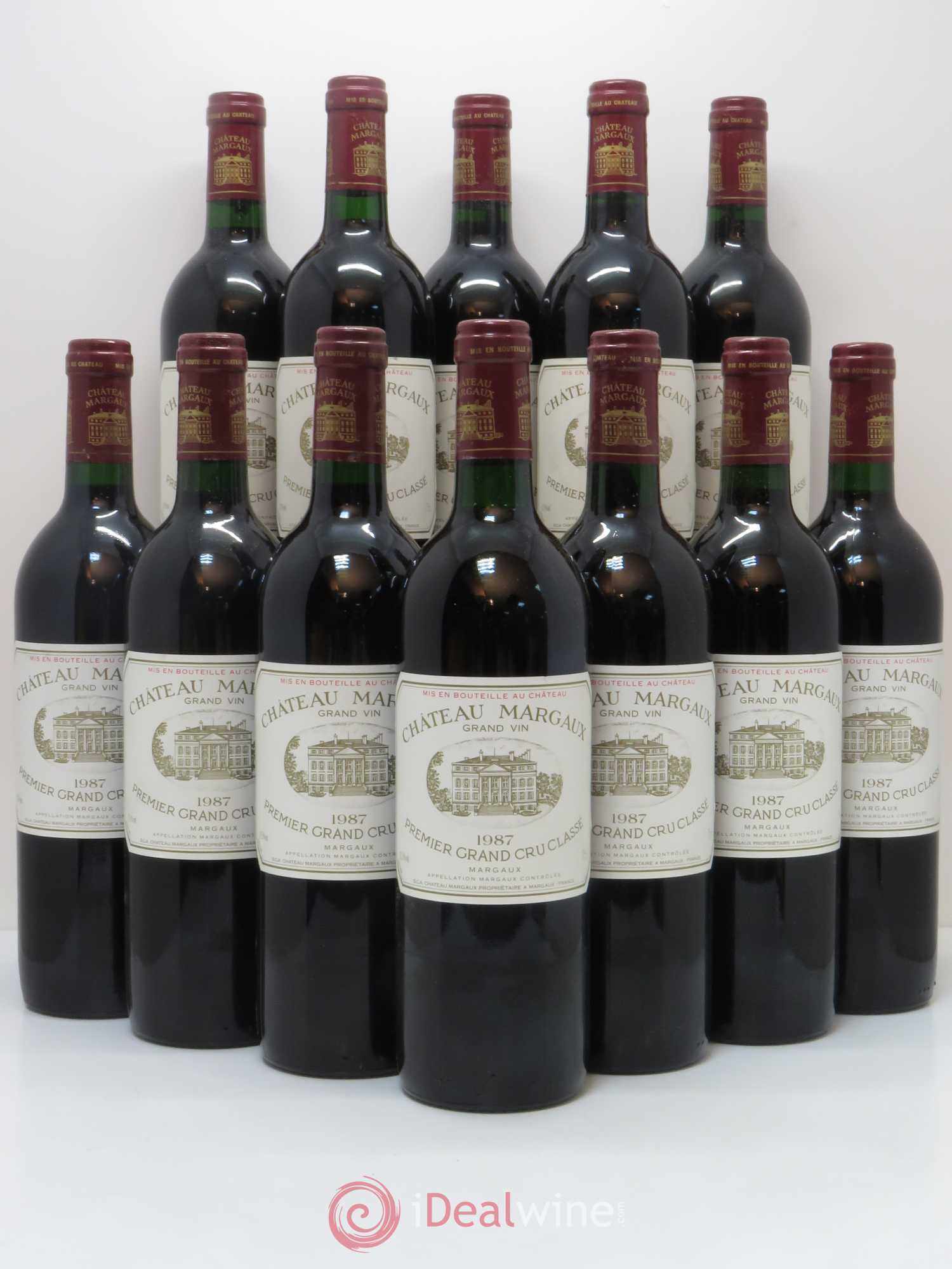 Château Margaux 1er Grand Cru Classé 1987 - Lot de 12 bouteilles - 0