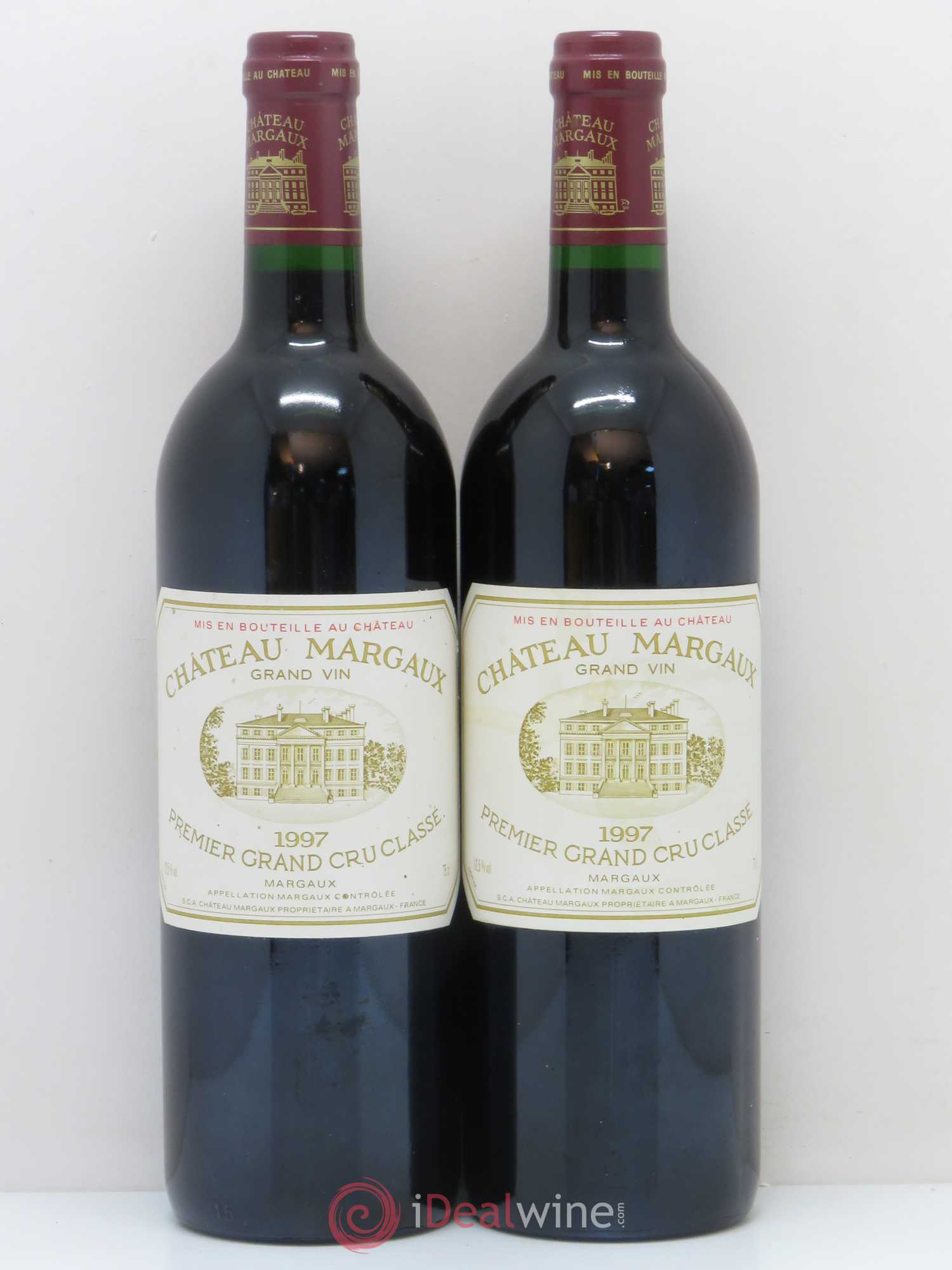 Château Margaux 1er Grand Cru Classé 1997 - Lot de 2 bouteilles - 0