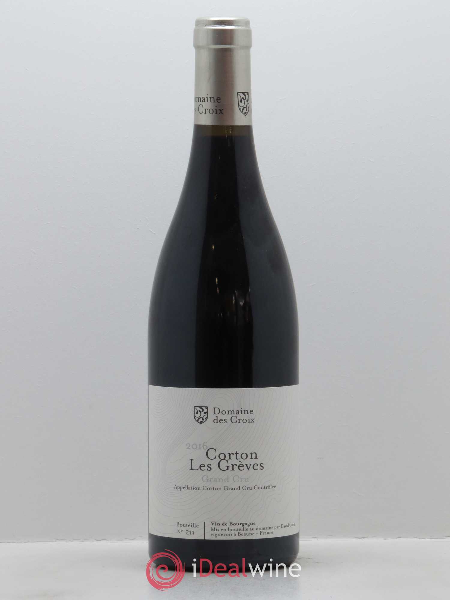 Corton Grand Cru Les Grèves Croix (Domaine des) 2016 - Lot de 1 bouteille - 0