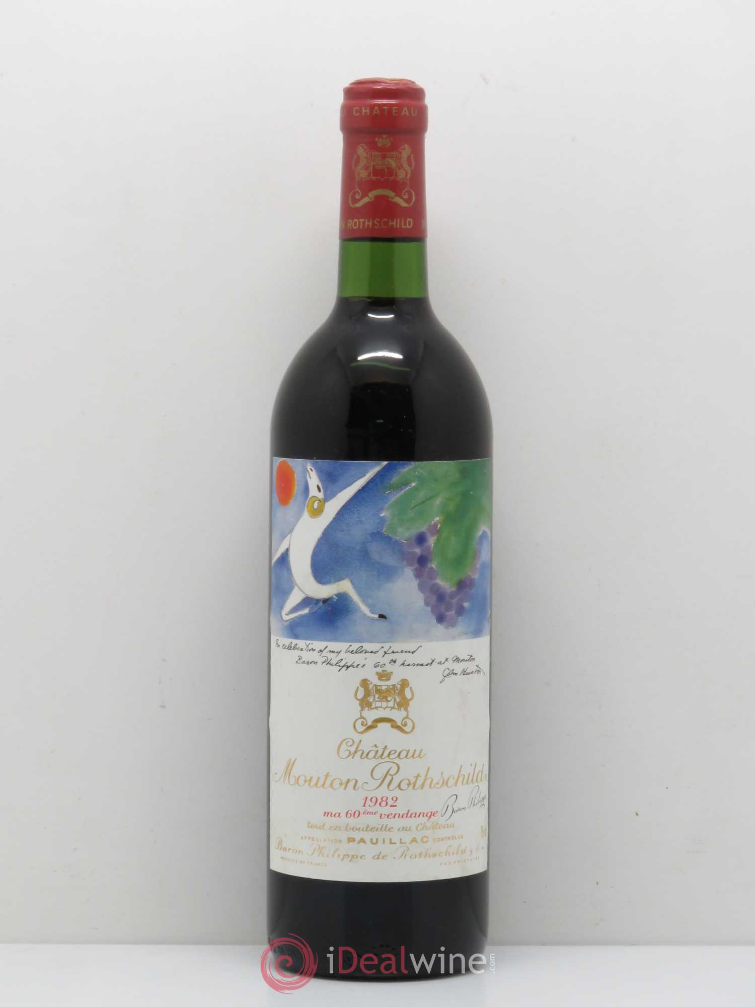 Château Mouton Rothschild 1er Grand Cru Classé 1982 - Lot de 1 bouteille - 0