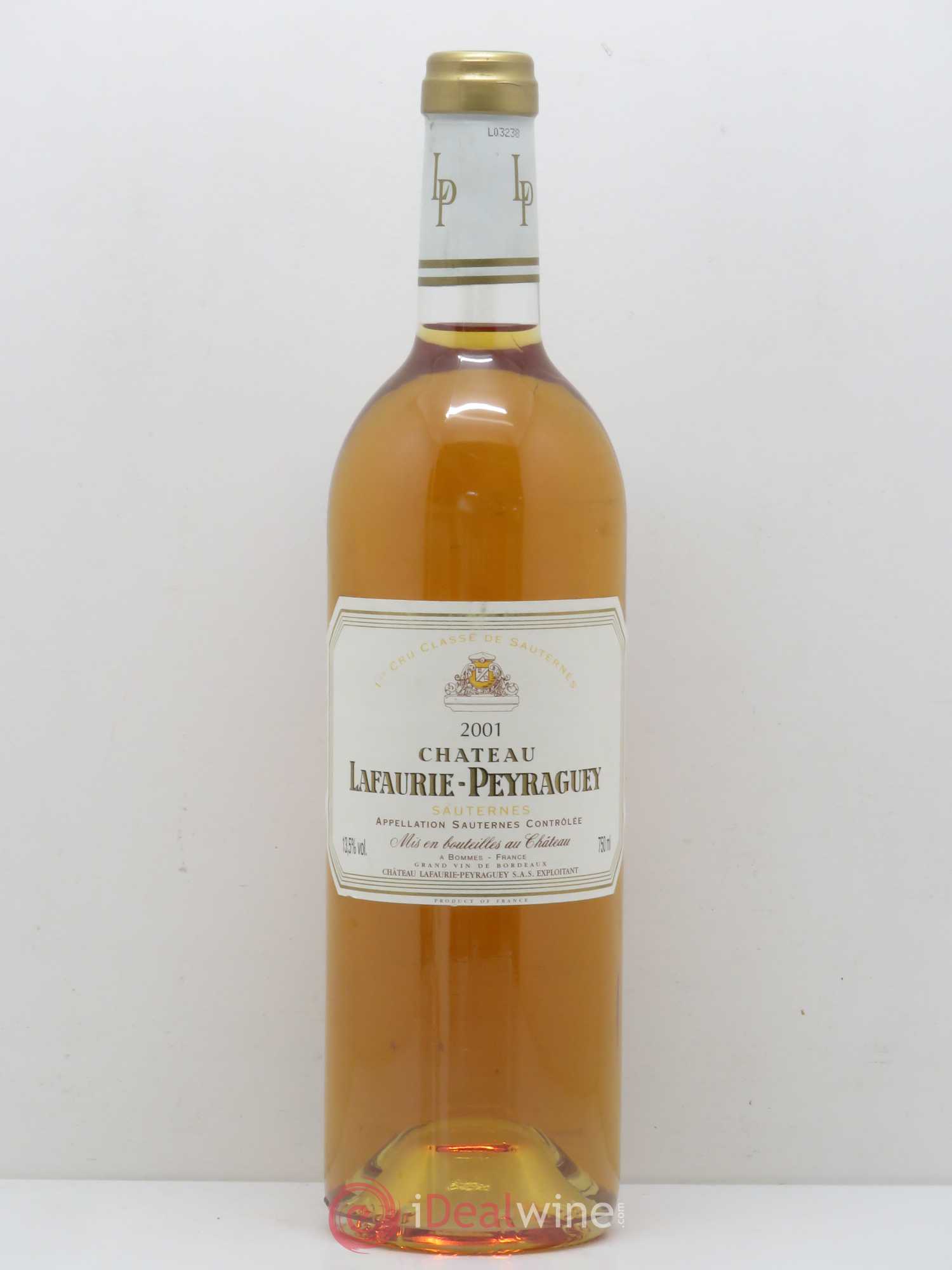 Château Lafaurie-Peyraguey 1er Grand Cru Classé 2001 - Lot de 1 bouteille - 0