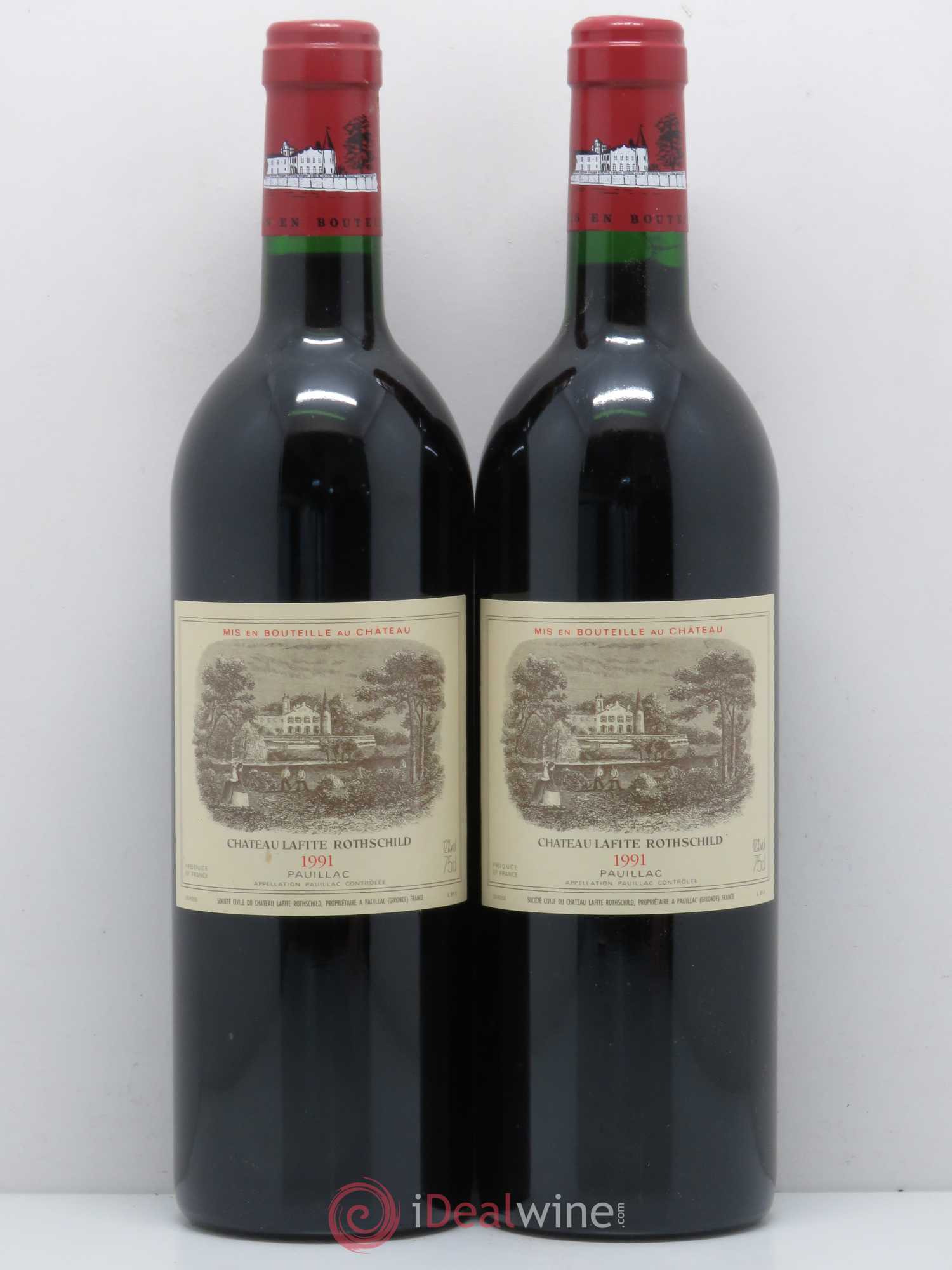 Château Lafite Rothschild 1er Grand Cru Classé 1991 - Lot de 2 bouteilles - 0