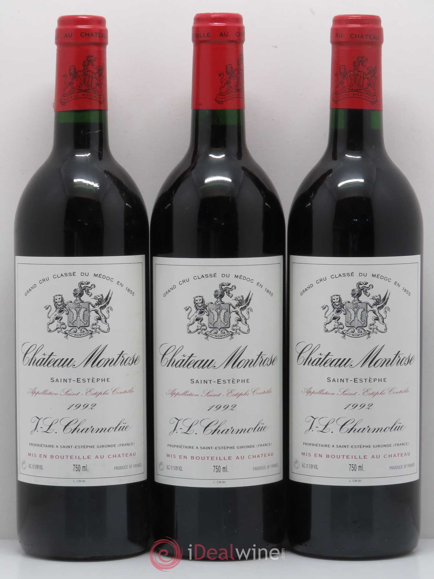 Château Montrose 2ème Grand Cru Classé 1992 - Lot de 12 bouteilles - 3