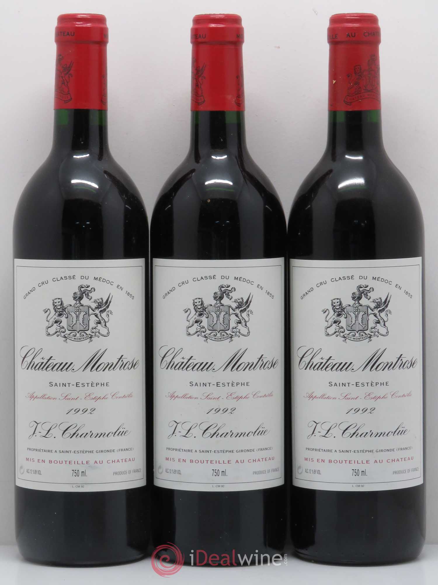 Château Montrose 2ème Grand Cru Classé 1992 - Lot de 12 bouteilles - 4