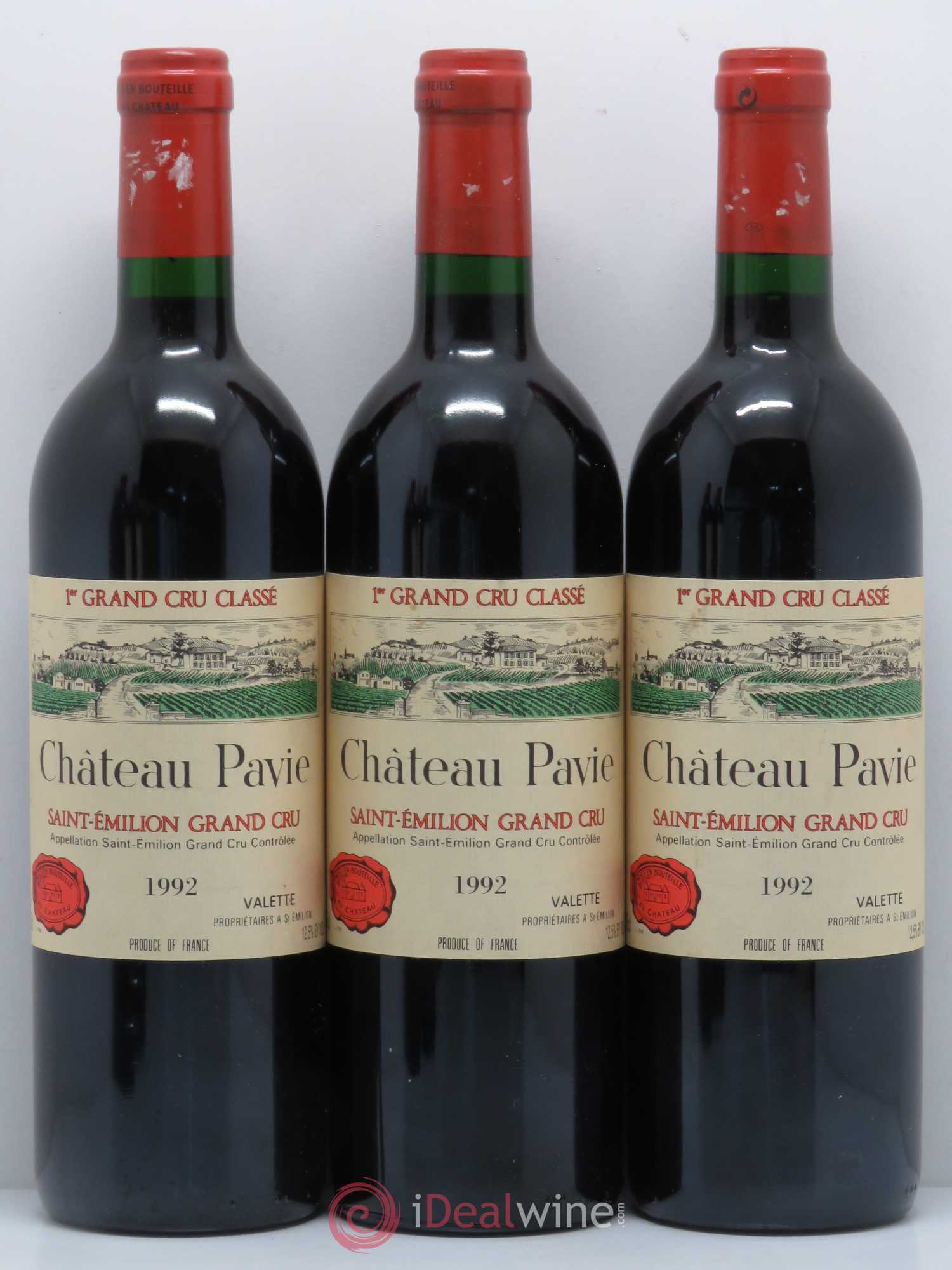 Château Pavie 1er Grand Cru Classé A 1992 - Lot de 5 bouteilles - 1